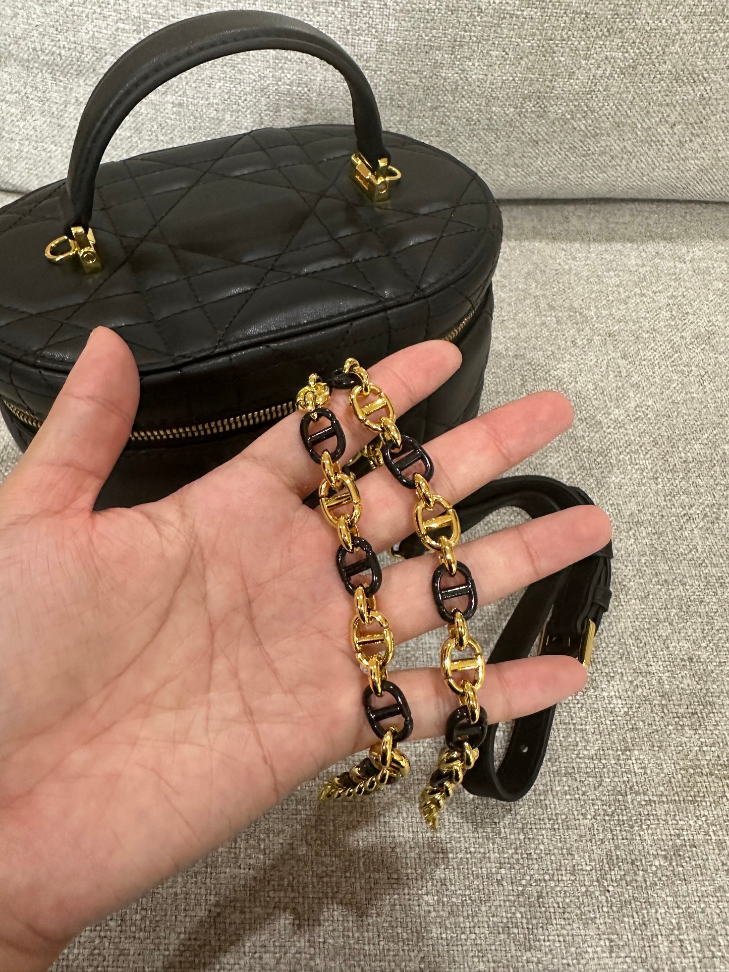 Dior black makeup case