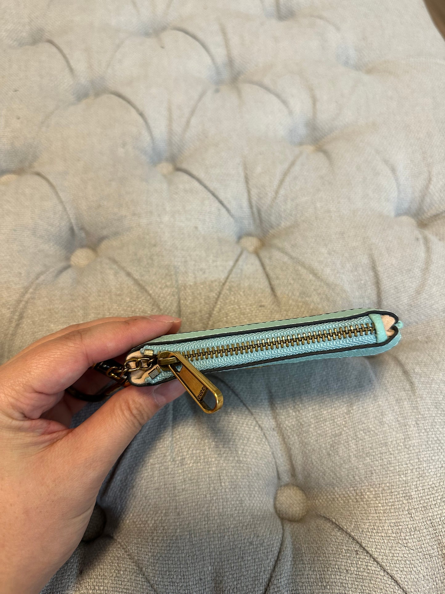 Gucci green coin wallet