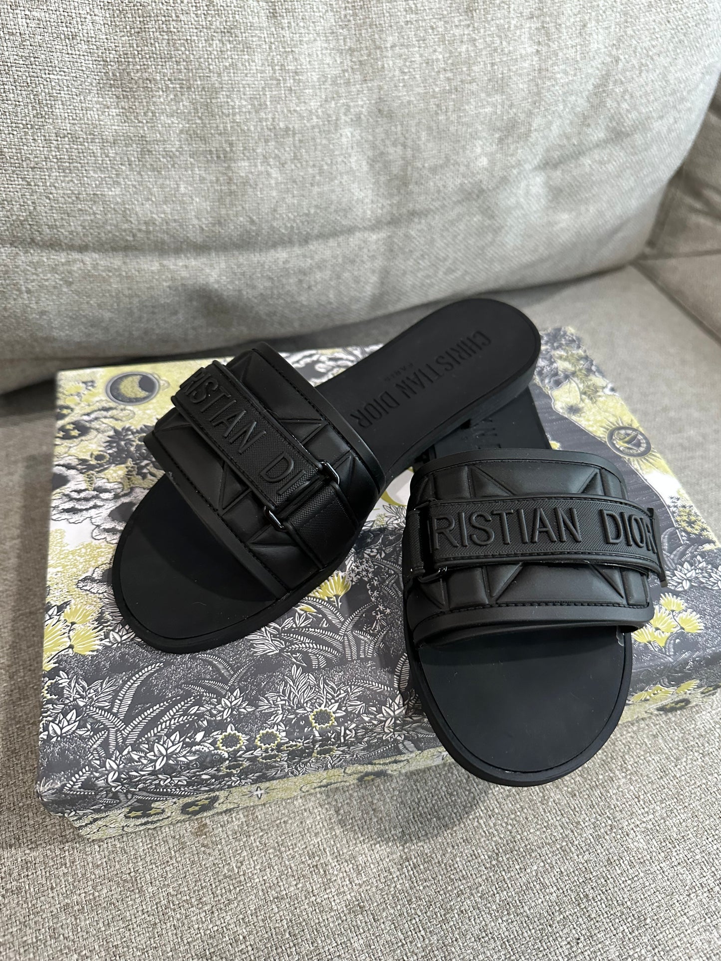 Dior black sandals EU36