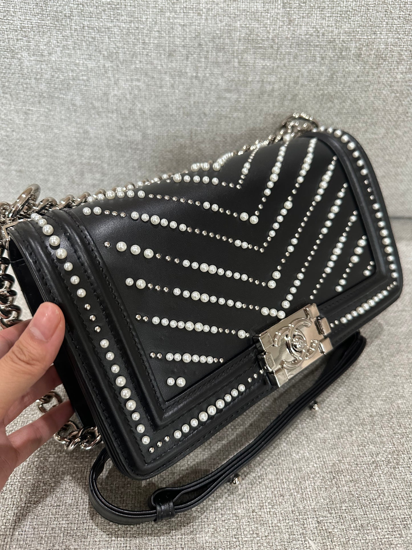 Chanel pearl bag
