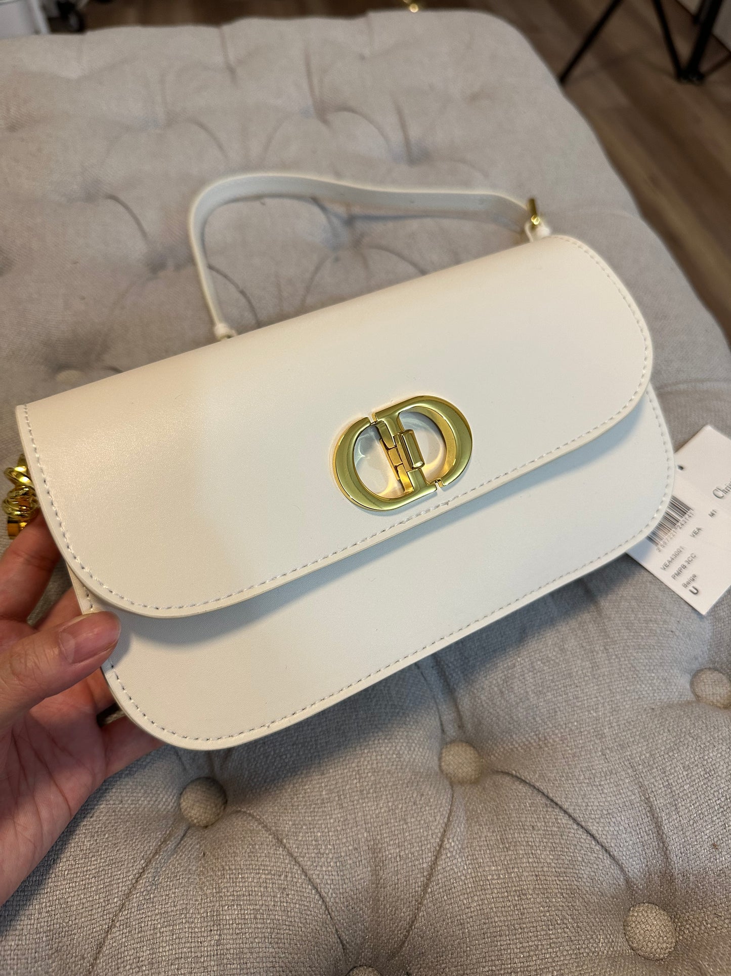 Dior white crossbody bag