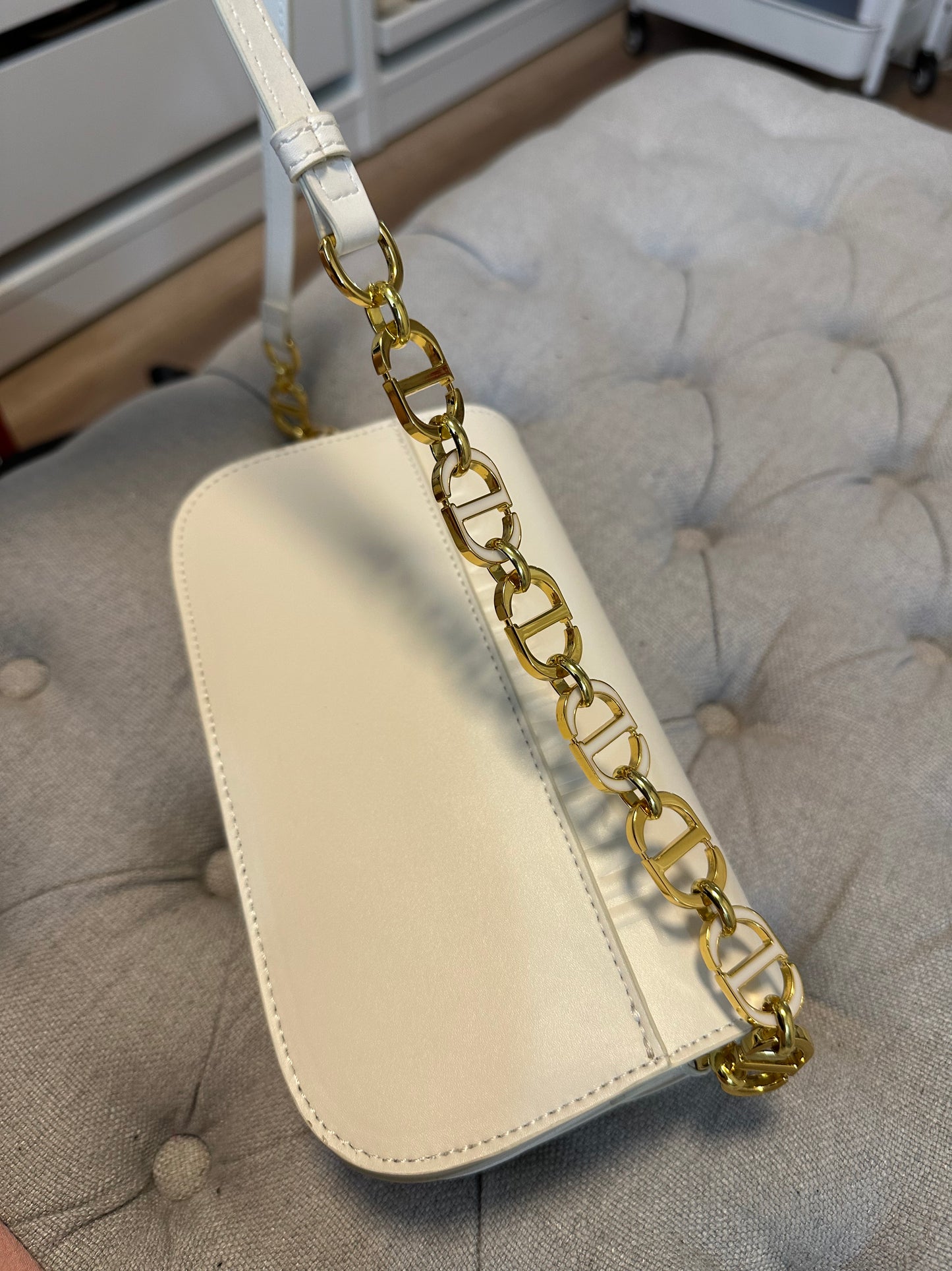 Dior white crossbody bag