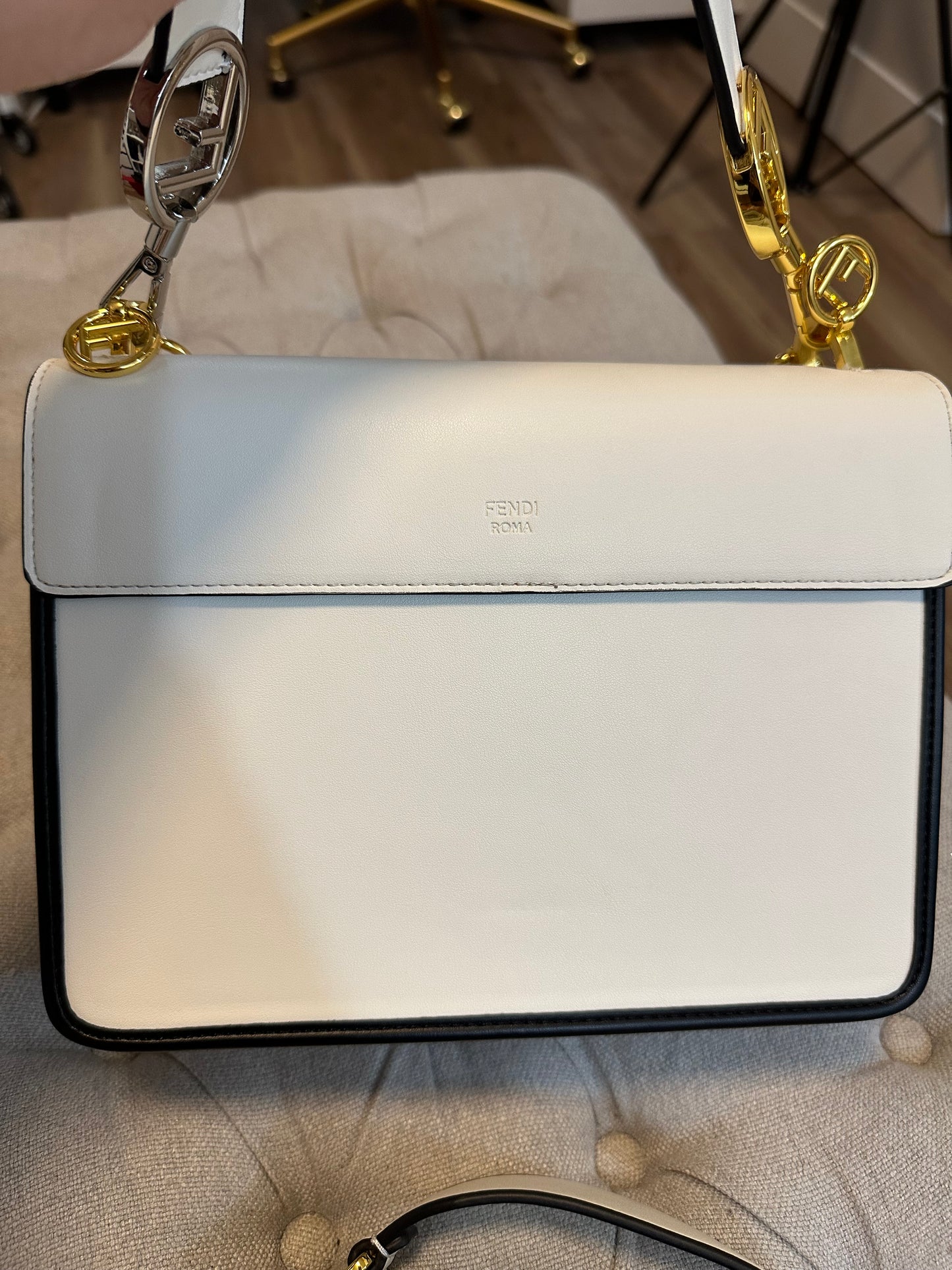 Fendi black/white bag