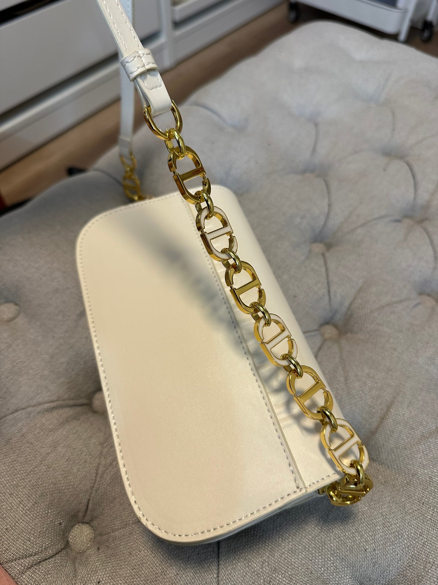 Dior white crossbody bag
