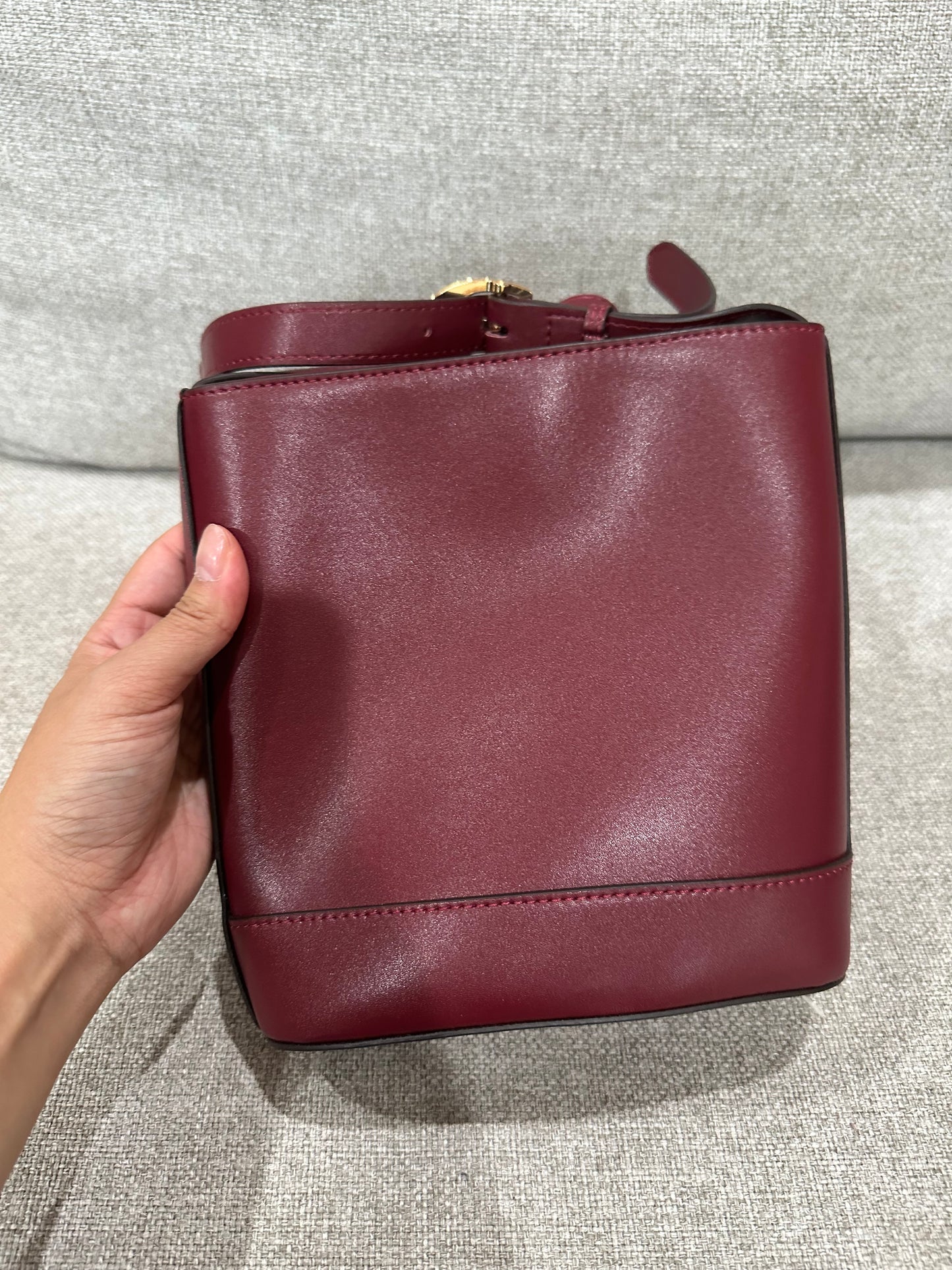 Gucci red bucket bag