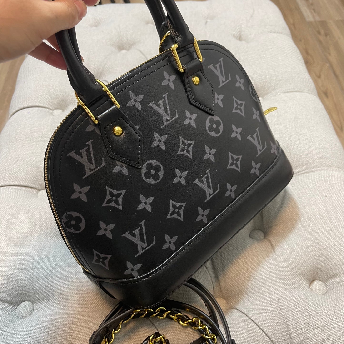 LV black monogram bag