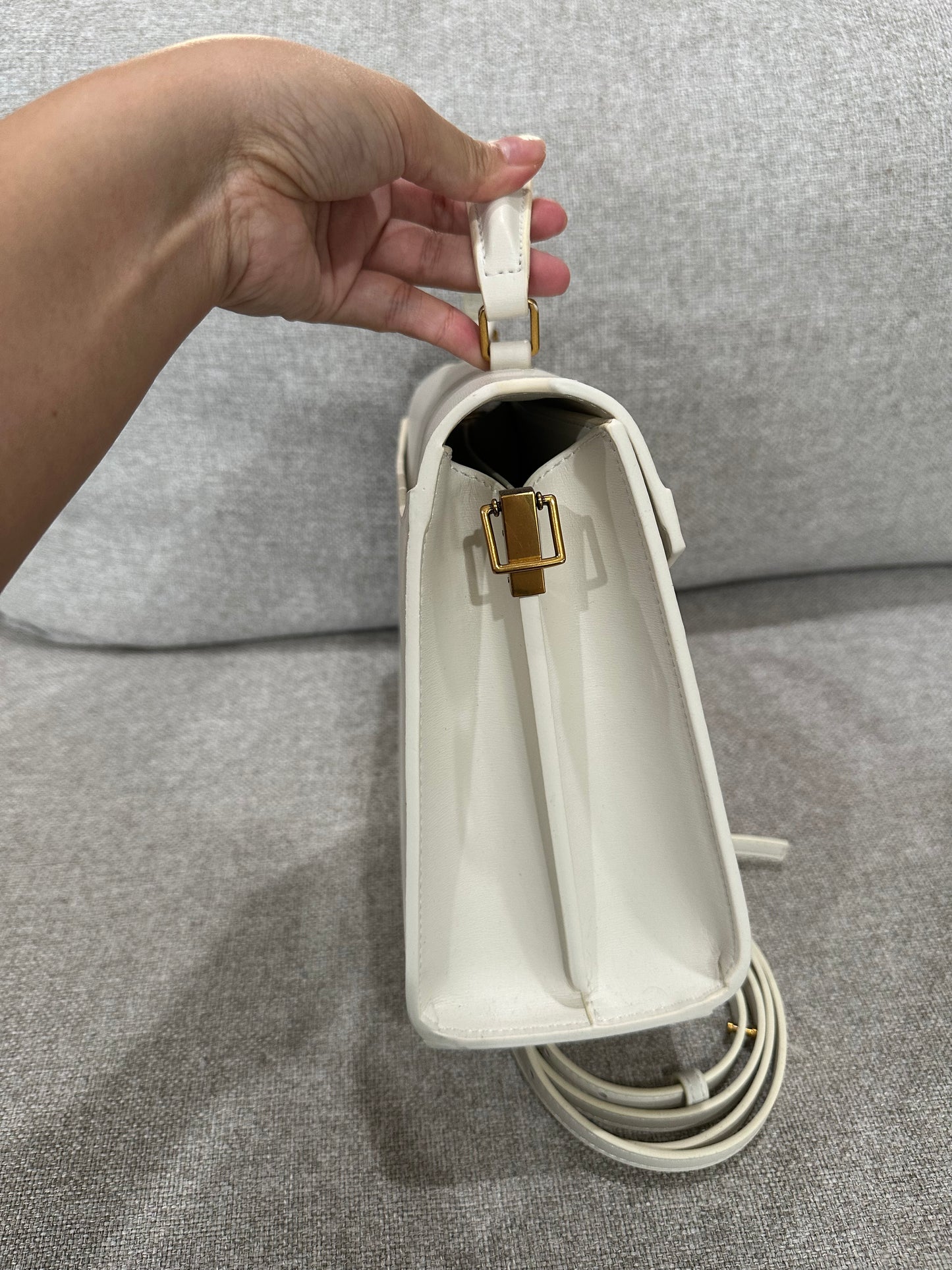 YSL white bag