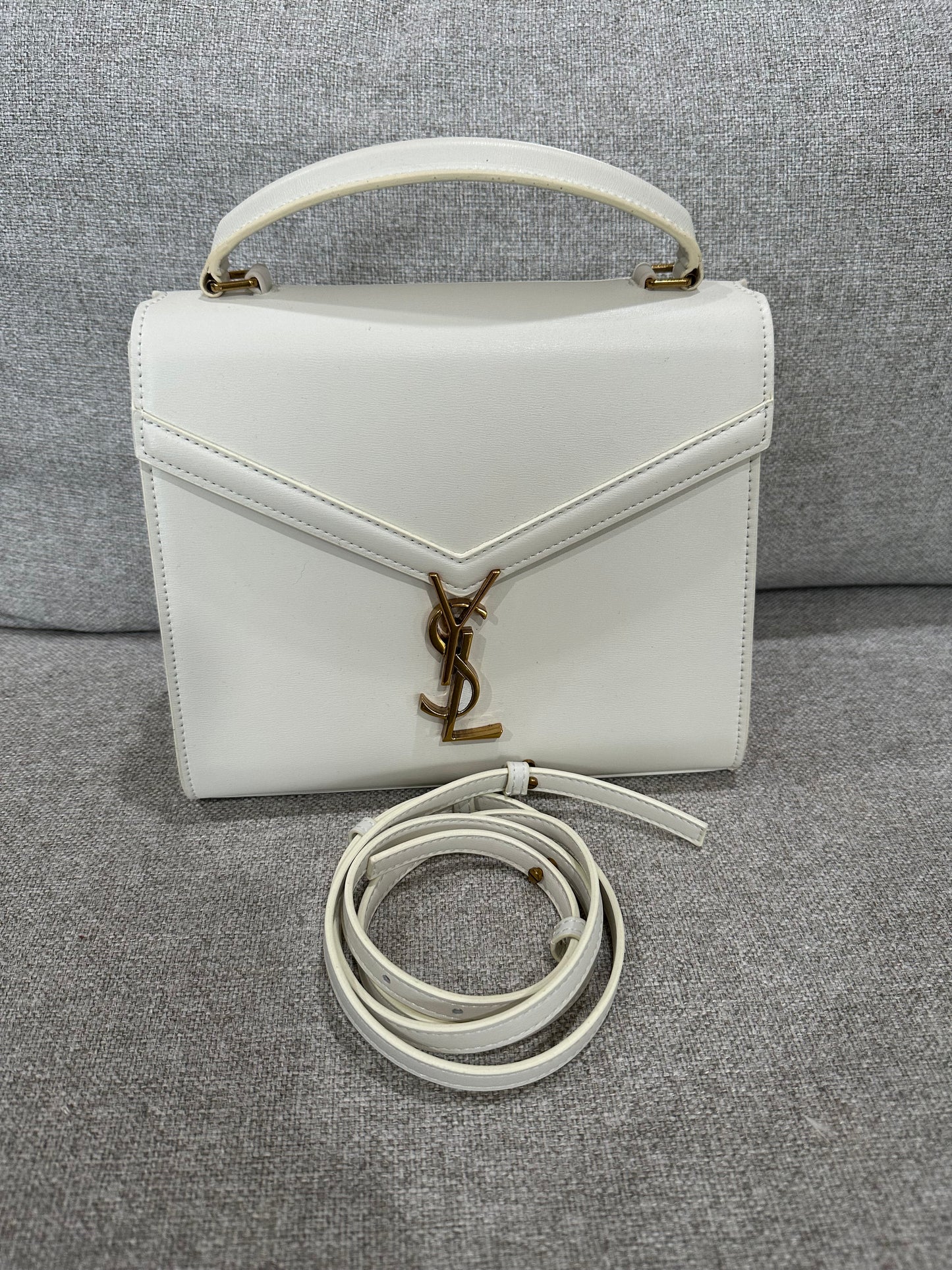YSL white bag