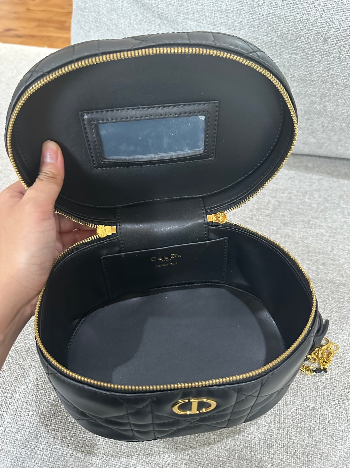 Dior black makeup case
