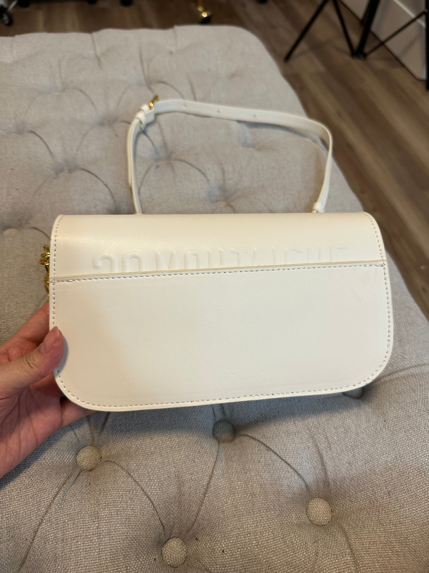 Dior white crossbody bag
