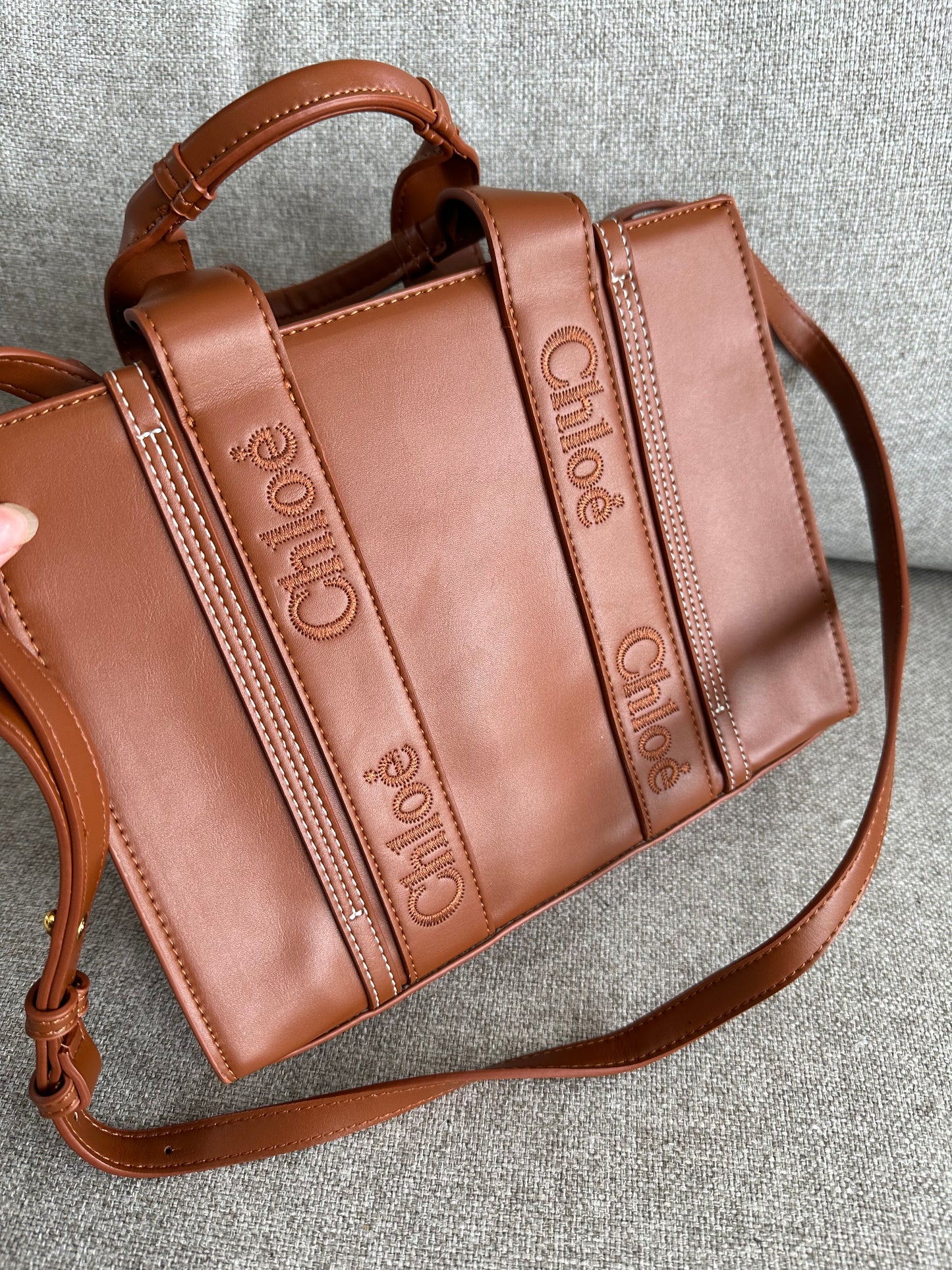 Chloe brown leather tote