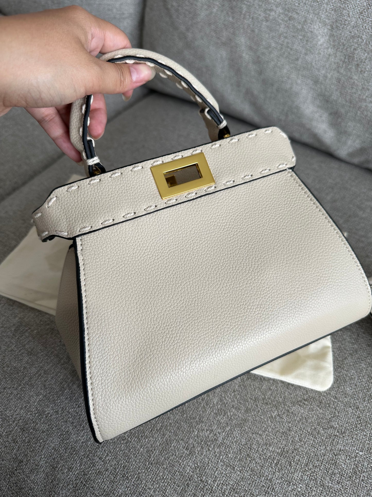 Fendi cream bag