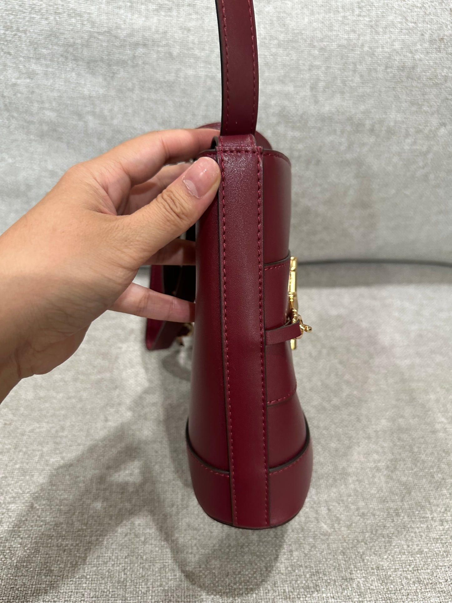 Gucci red bucket bag