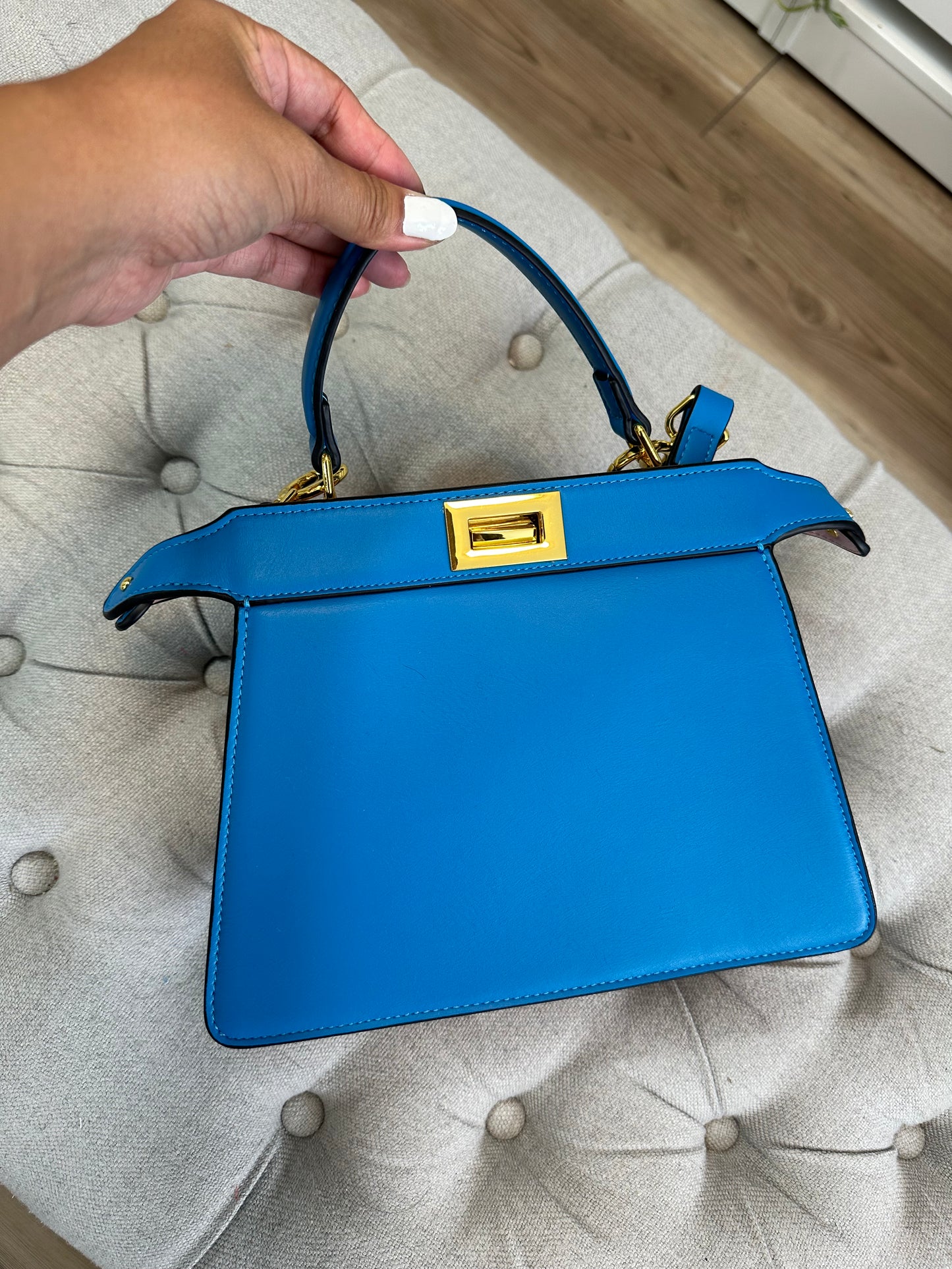 Hermes blue bag