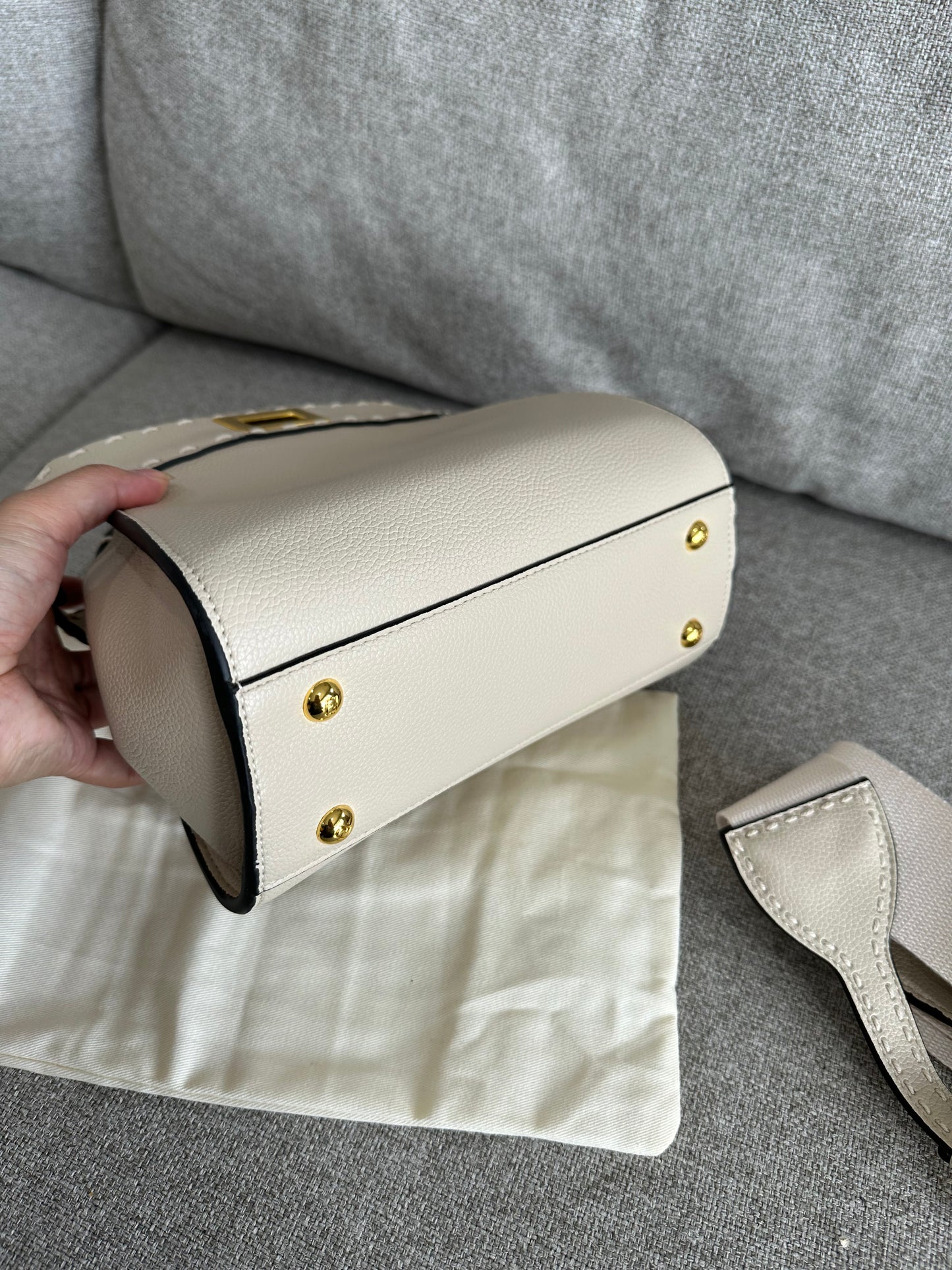 Fendi cream bag