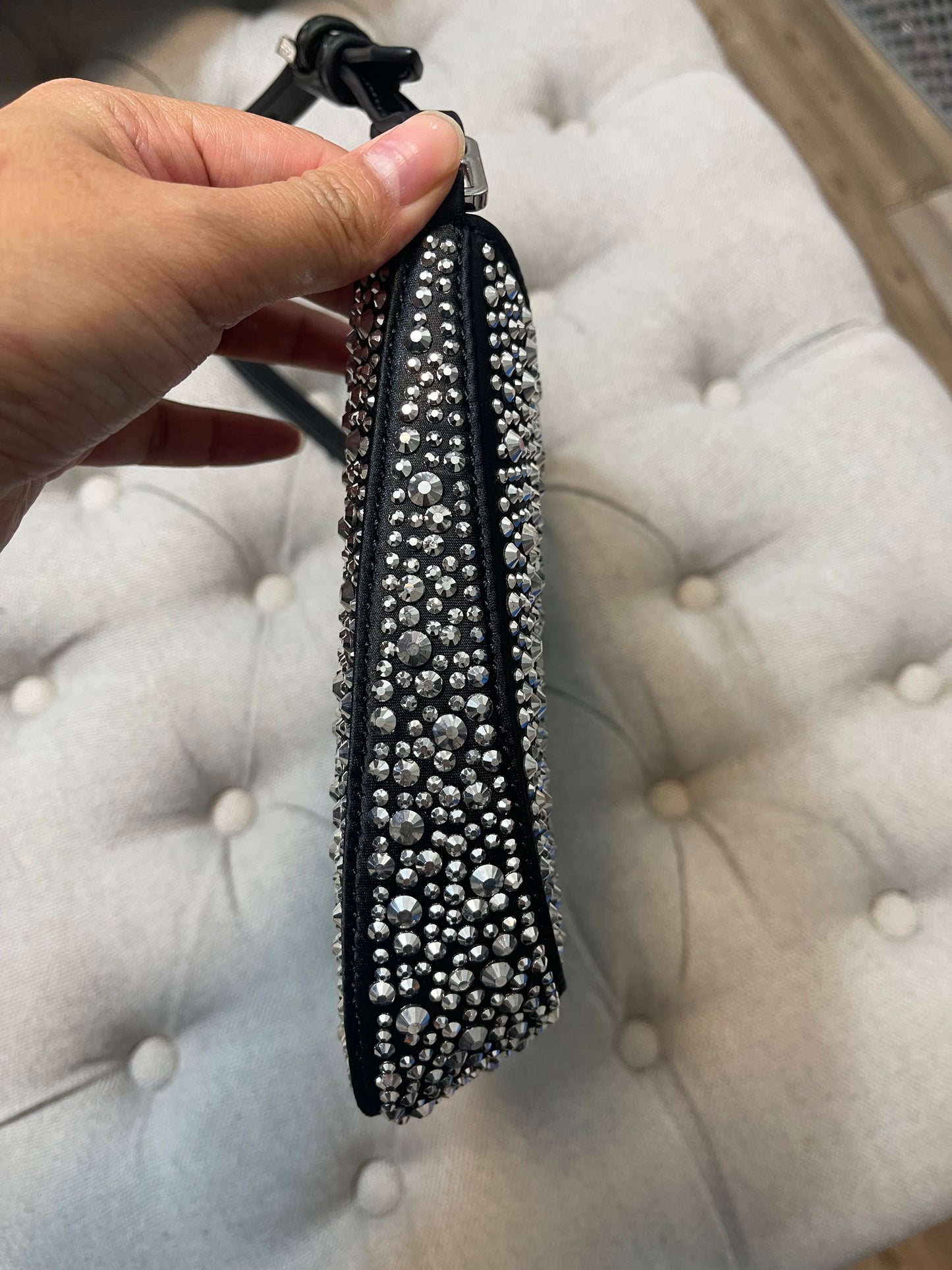 Prada black sparkly shoulder bag