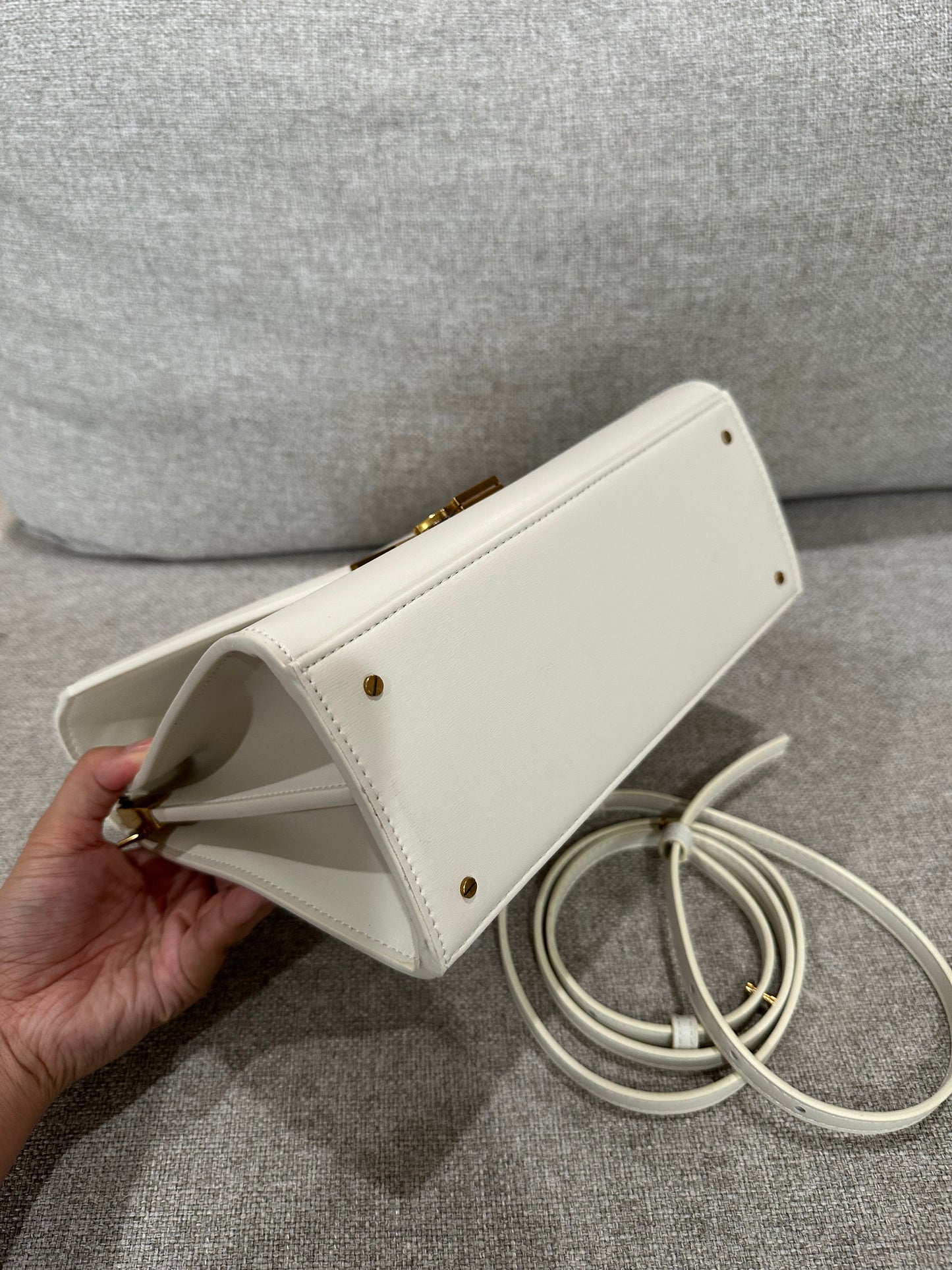 YSL white bag