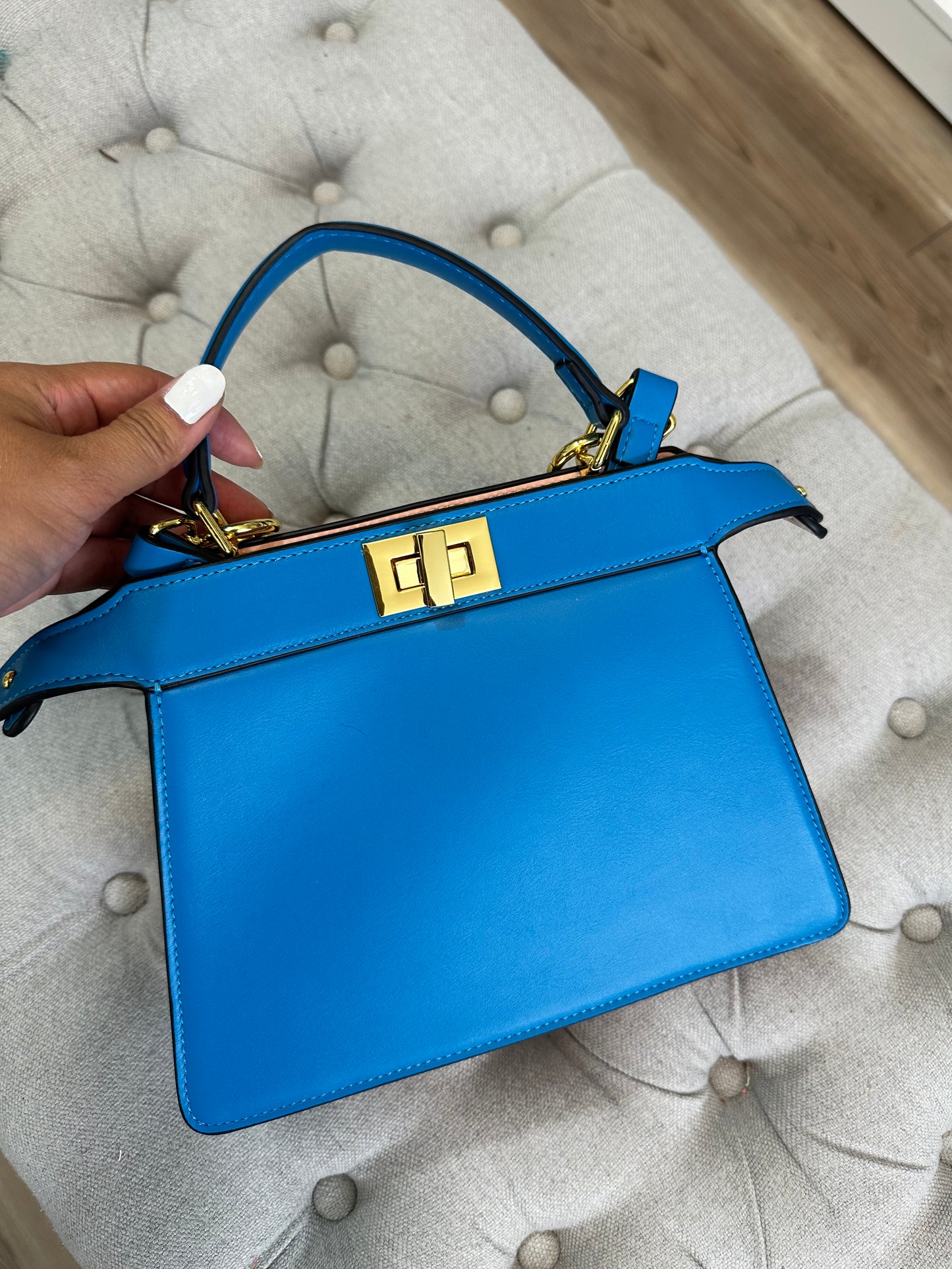 Hermes blue bag