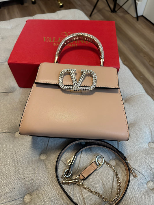 Valentino MIRROR beige bag