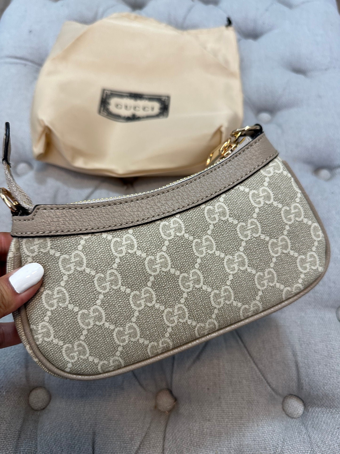 Gucci print shoulder bag