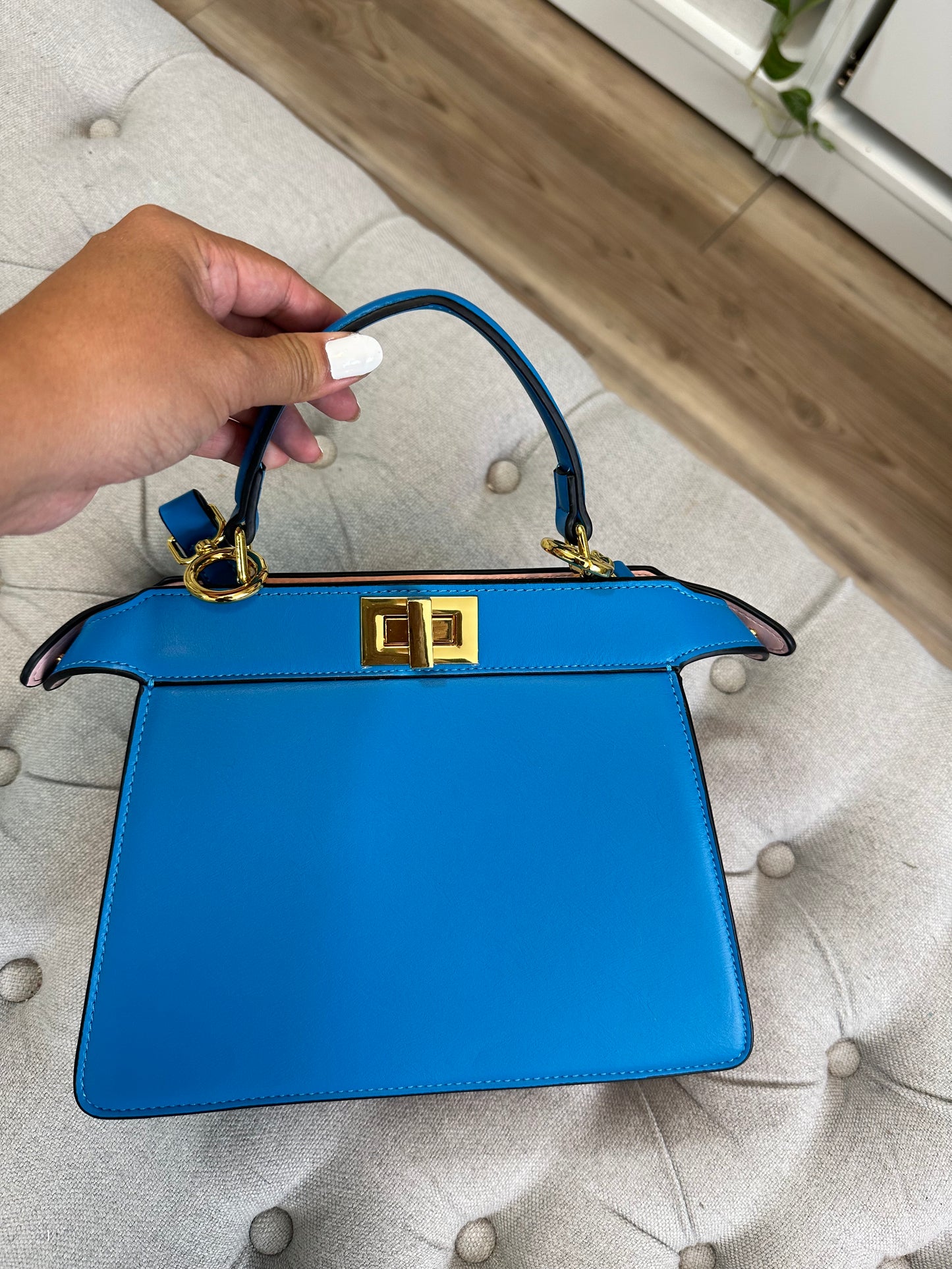 Hermes blue bag