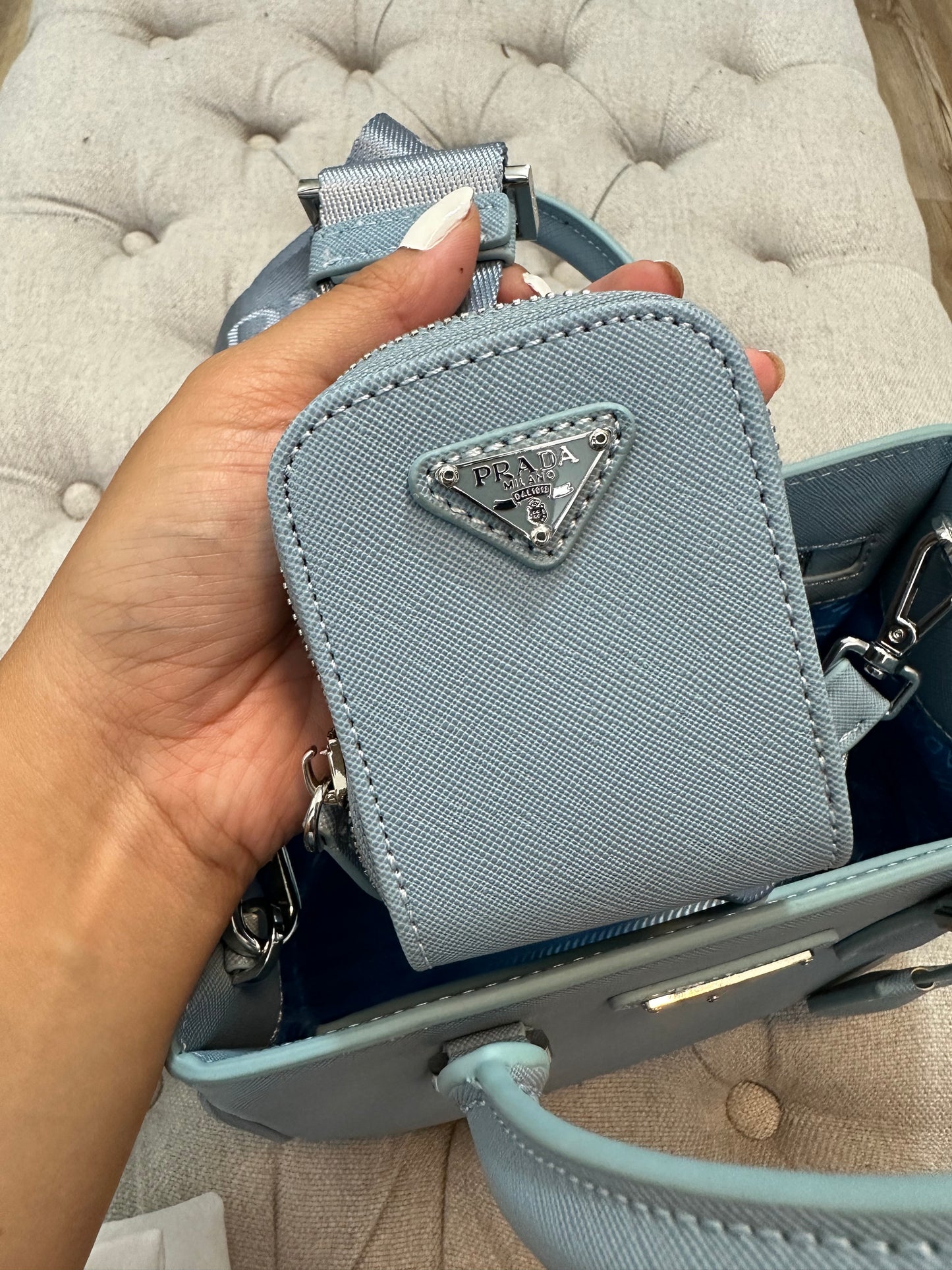 Prada blue bag