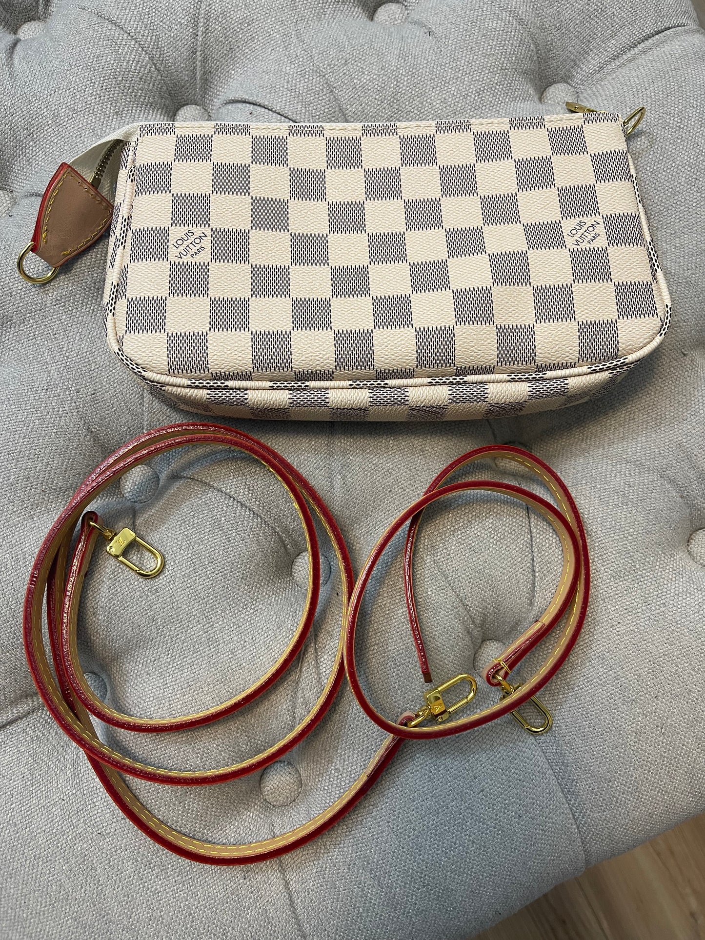 LV checkered crossbody/shoulder bag