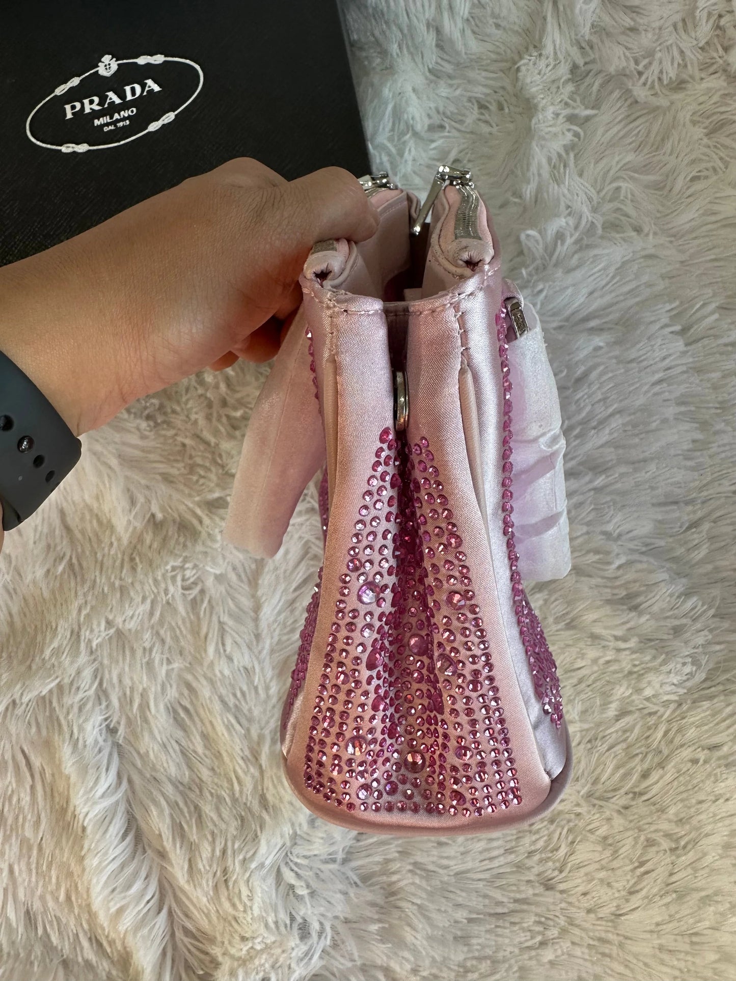 Prada pink diamond bag