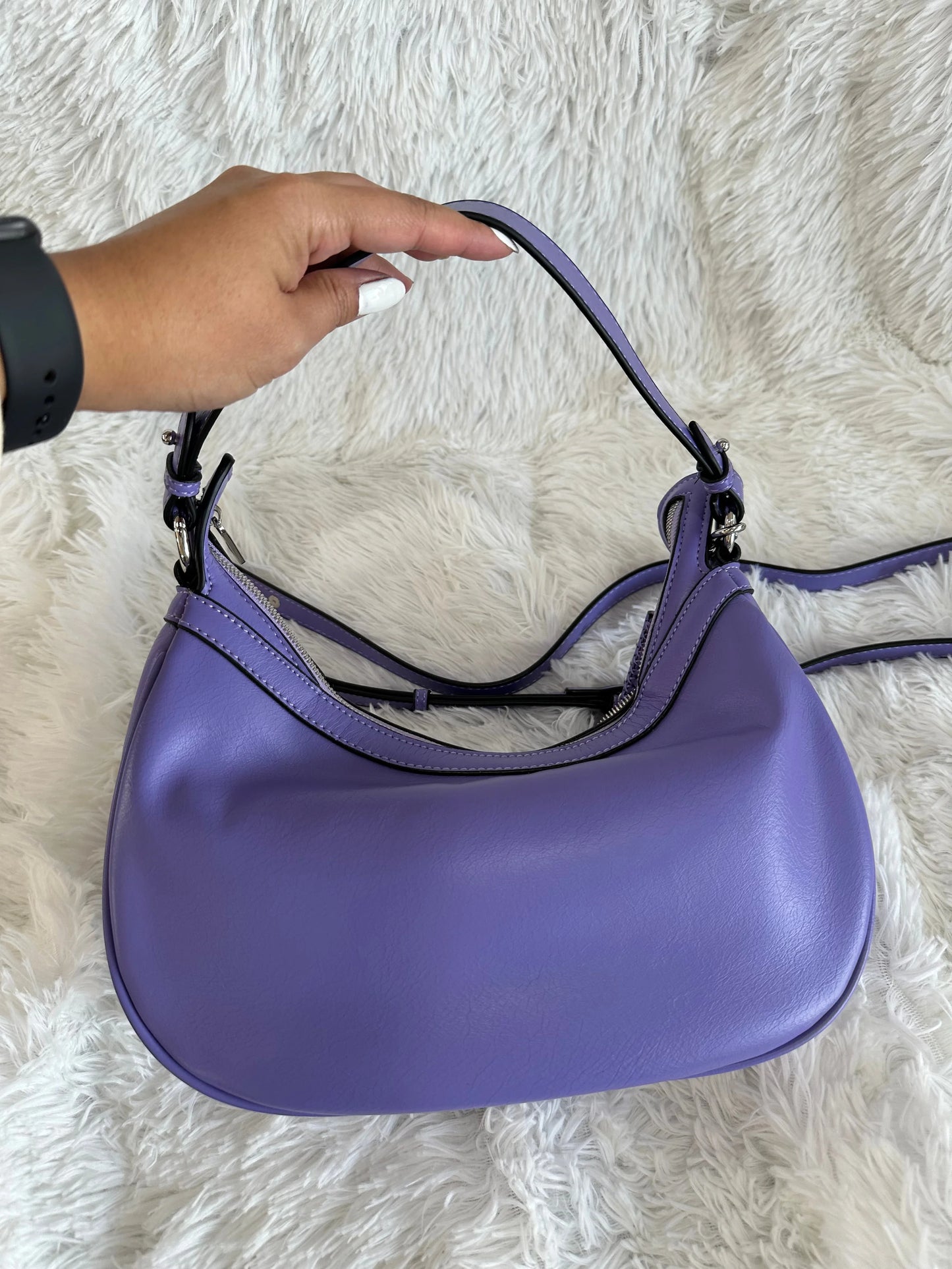 Versace purple shoulder bag