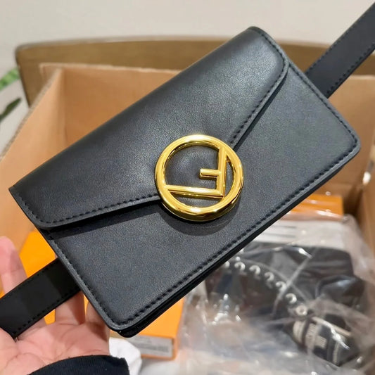 Fendi black belt bag