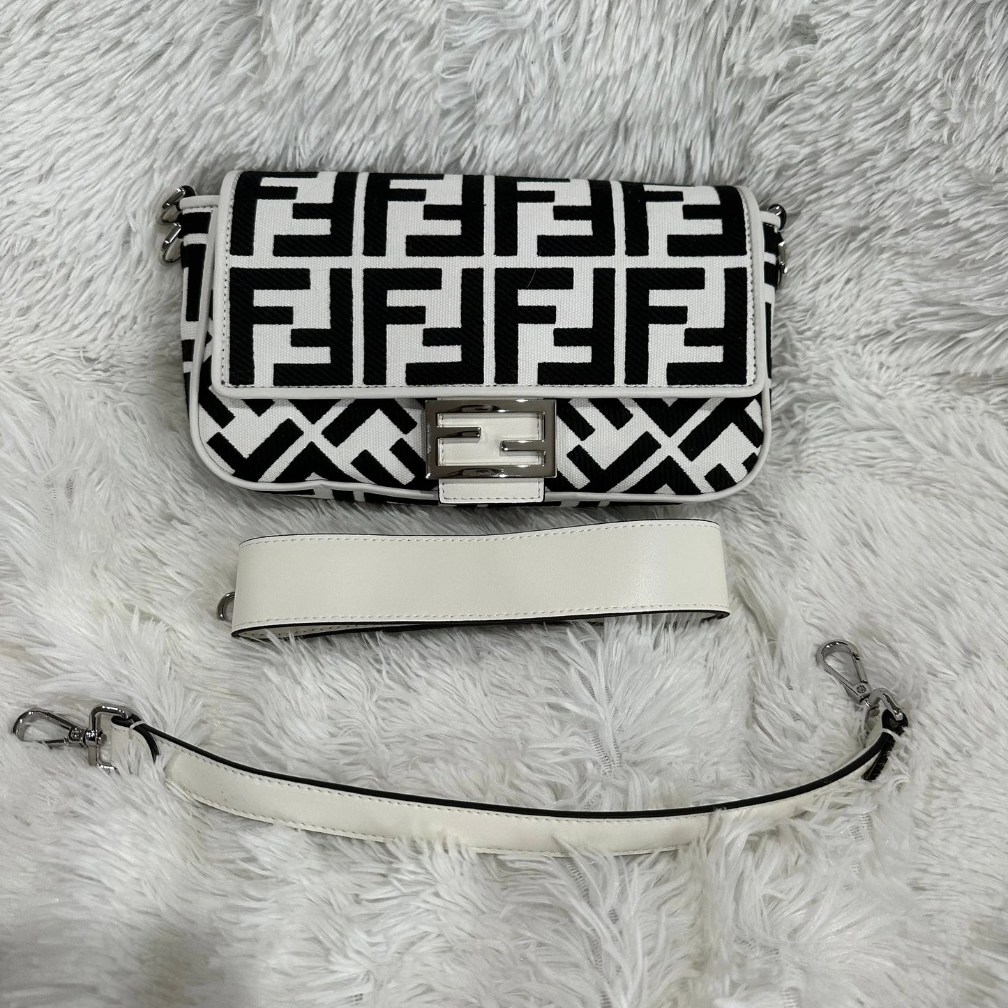 Fendi black & white bag