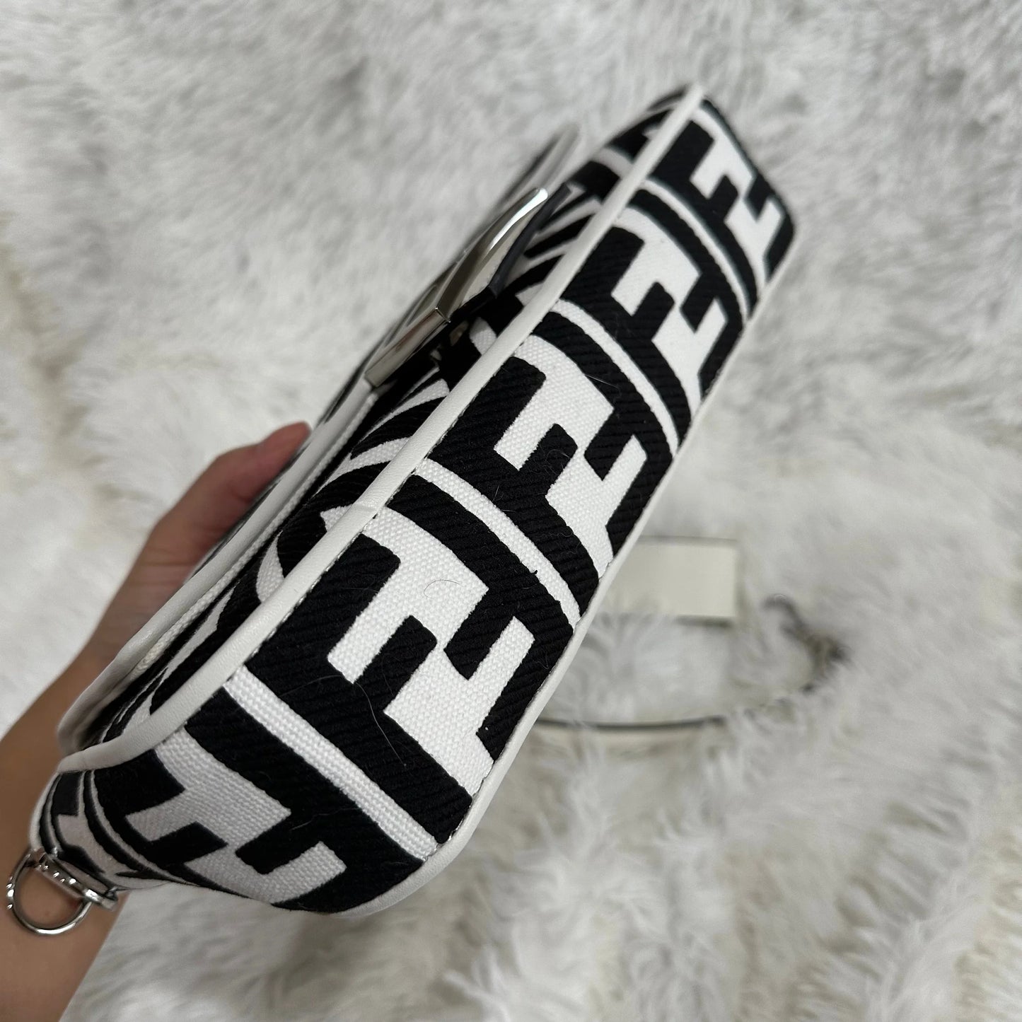 Fendi black & white bag