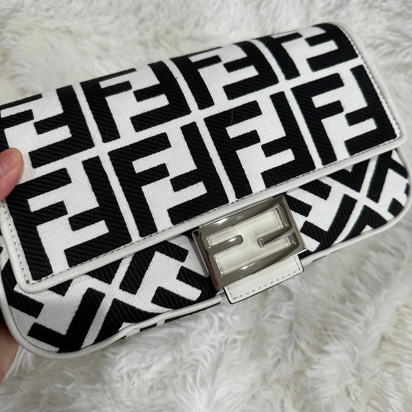 Fendi black & white bag