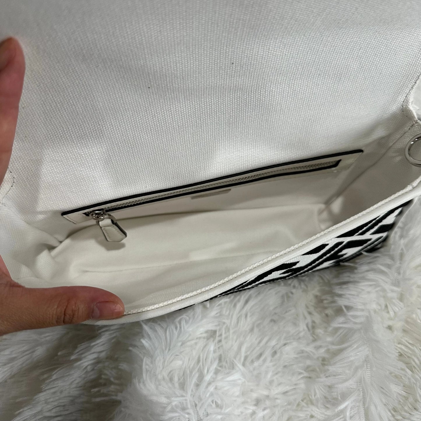 Fendi black & white bag