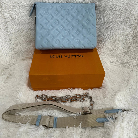 Lv blue coussin bag