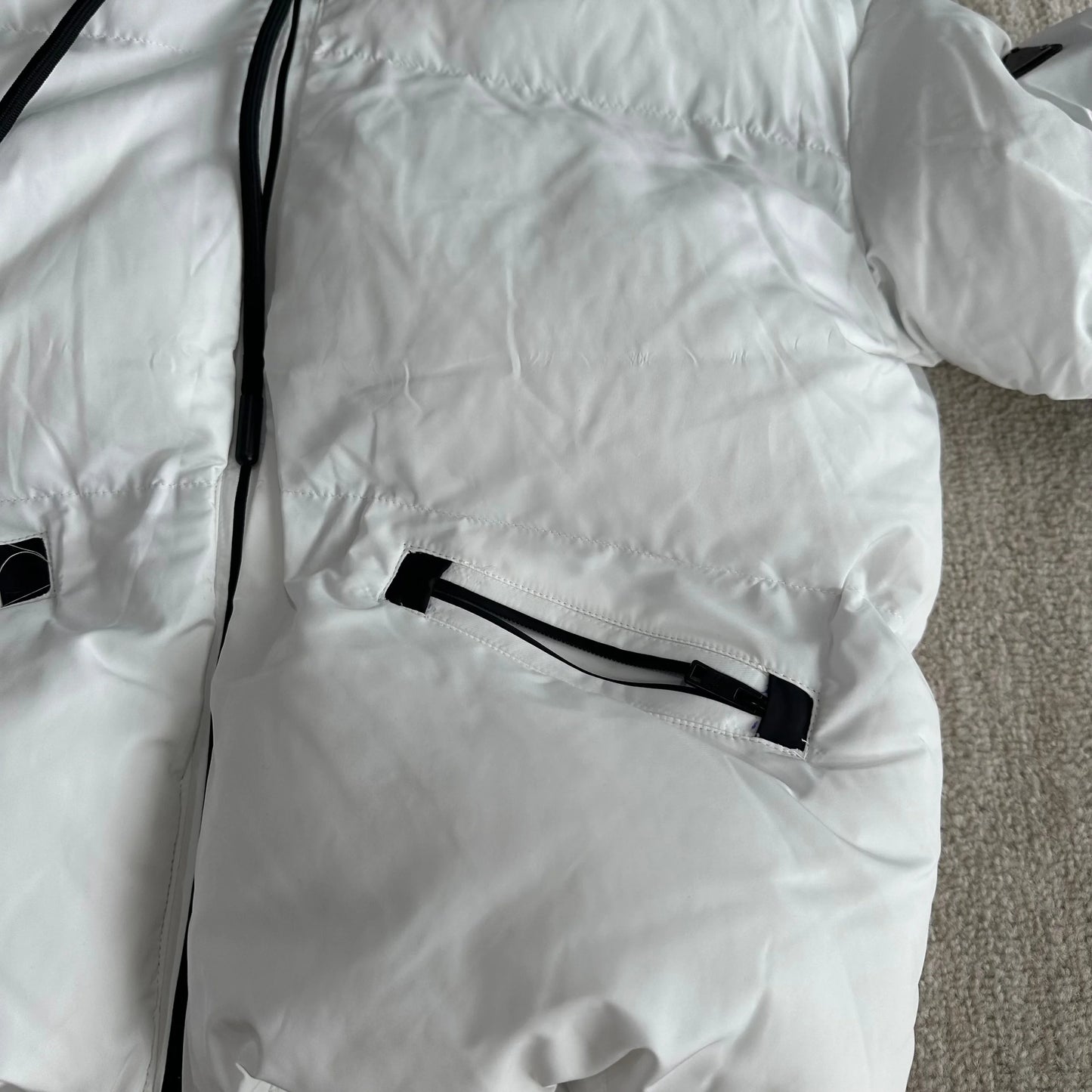 Prada puffy white jacket - medium