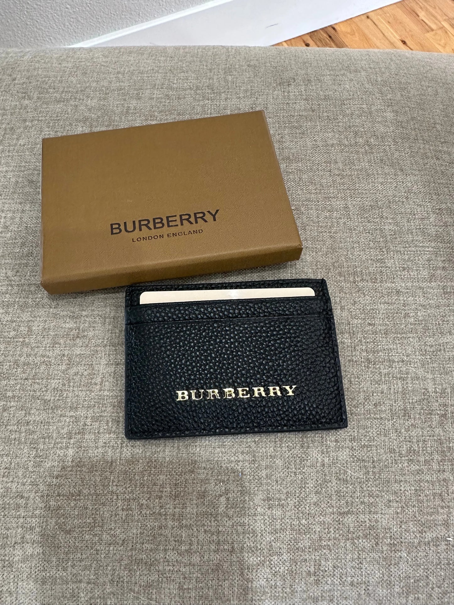 Burberry black card holder