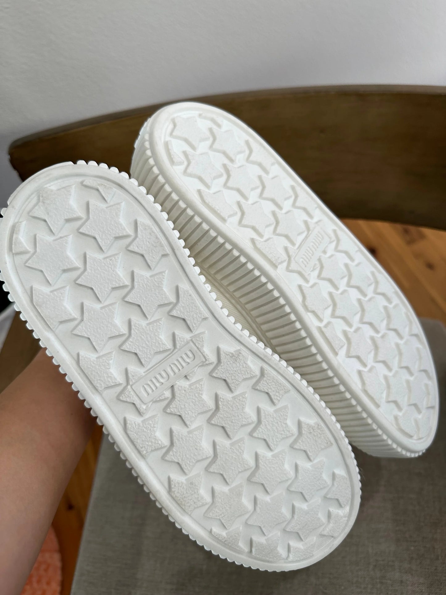 Miu Miu white sneakers U.S.6.5W