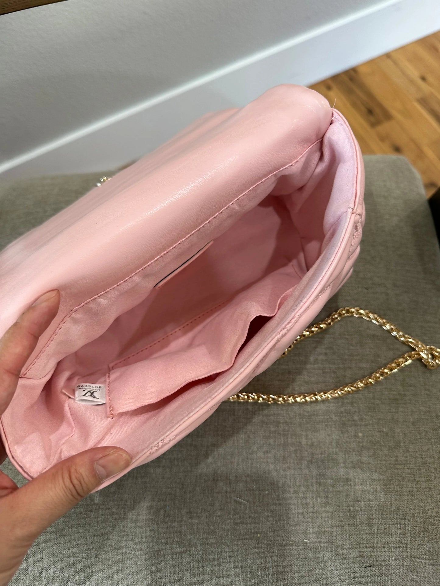 LV pink puffy twist bag