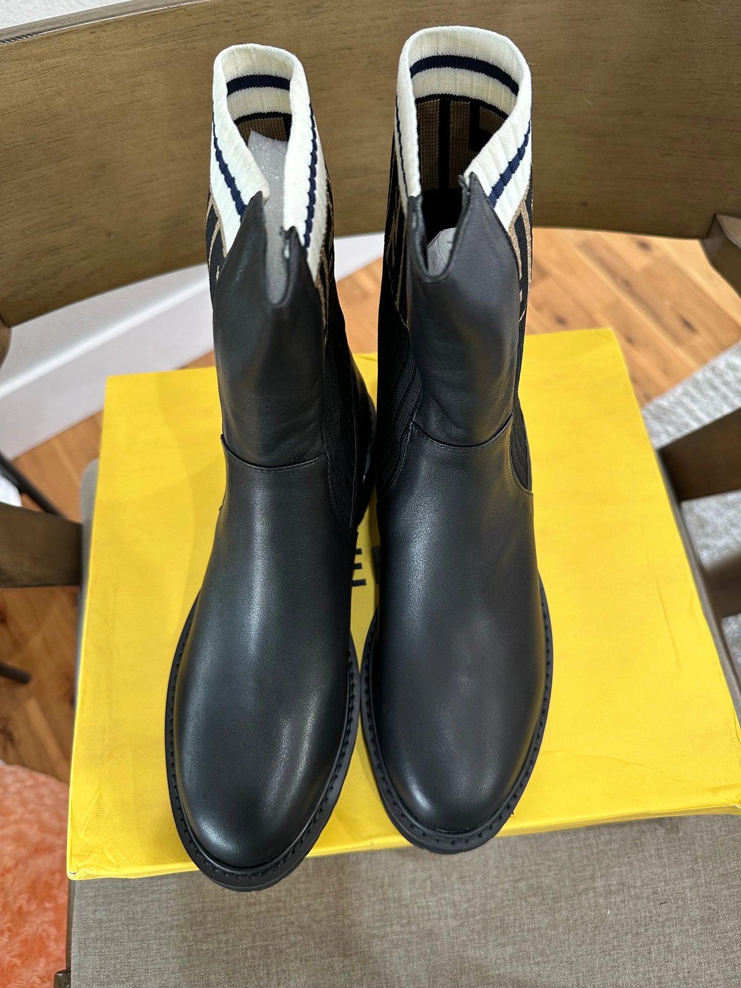 Fendi black boots U.S.6.5