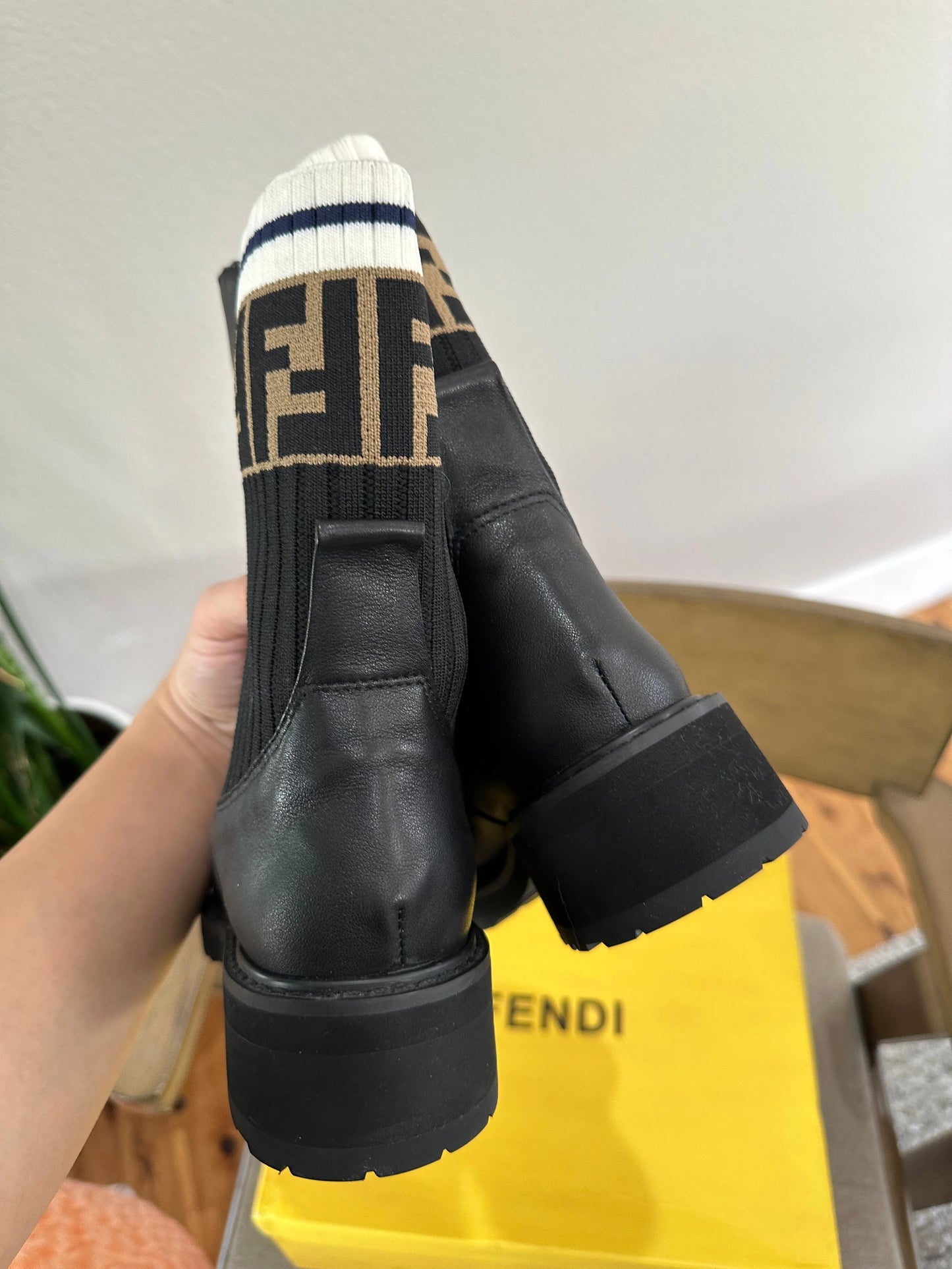 Fendi black boots U.S.6.5