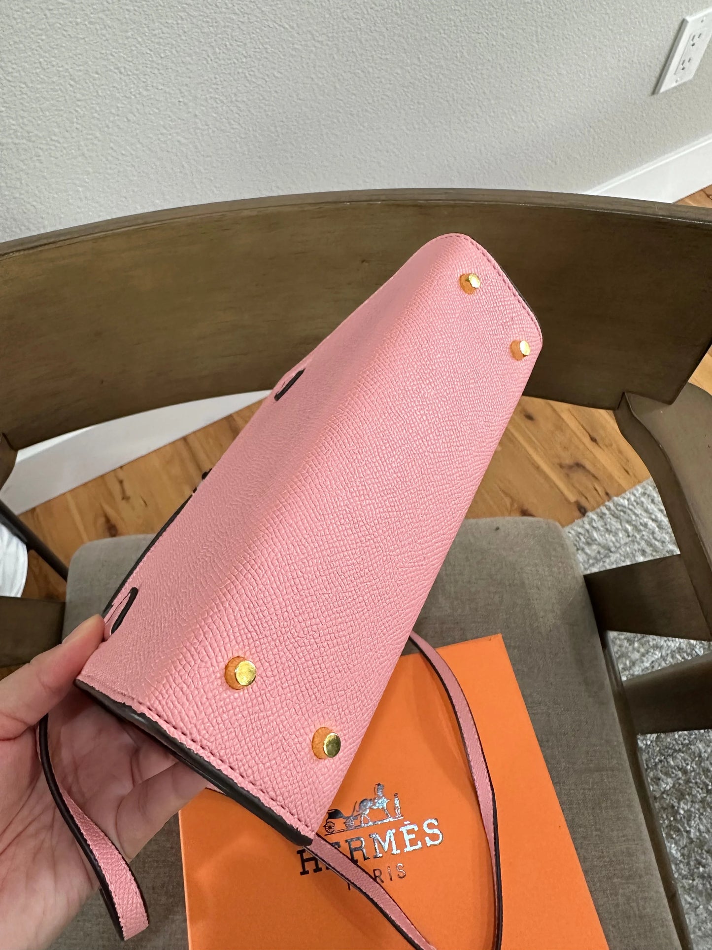 Hermes mini pink bag