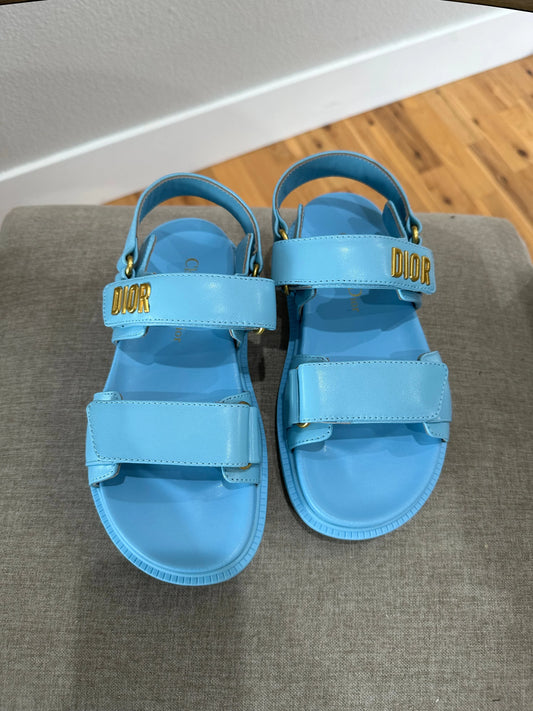 Dior blue sandals U.S. 5.5