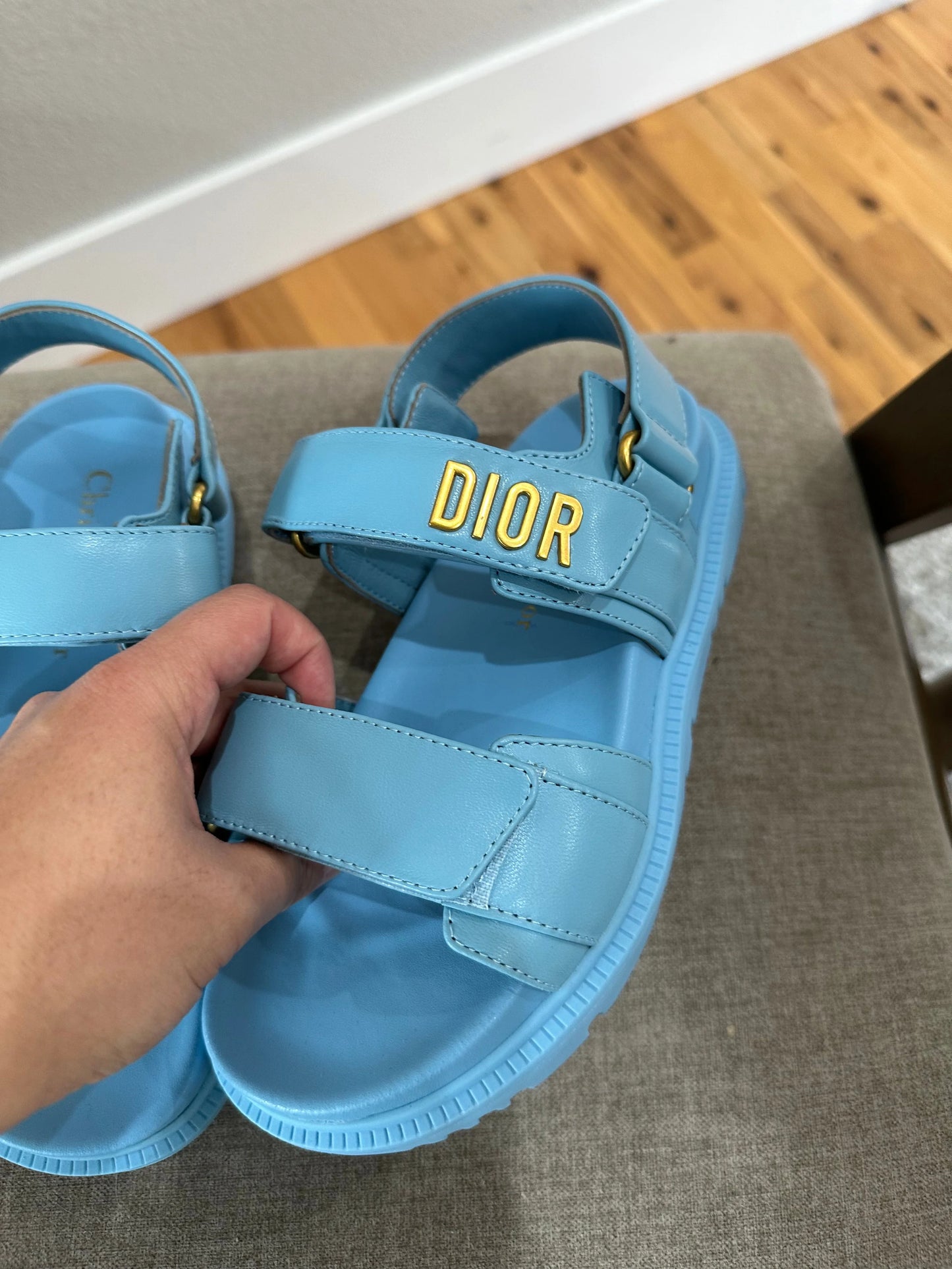 Dior blue sandals U.S. 5.5