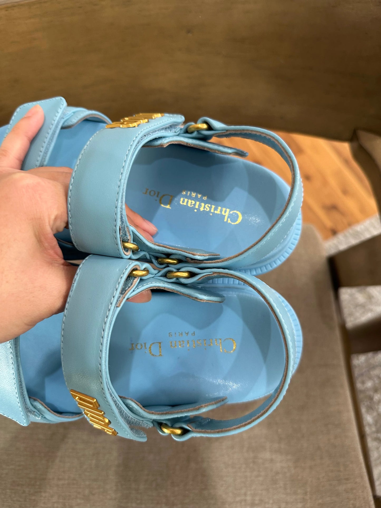 Dior blue sandals U.S. 5.5