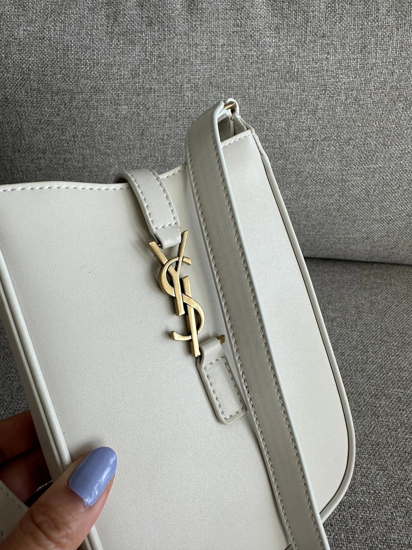 YSL mini white bag