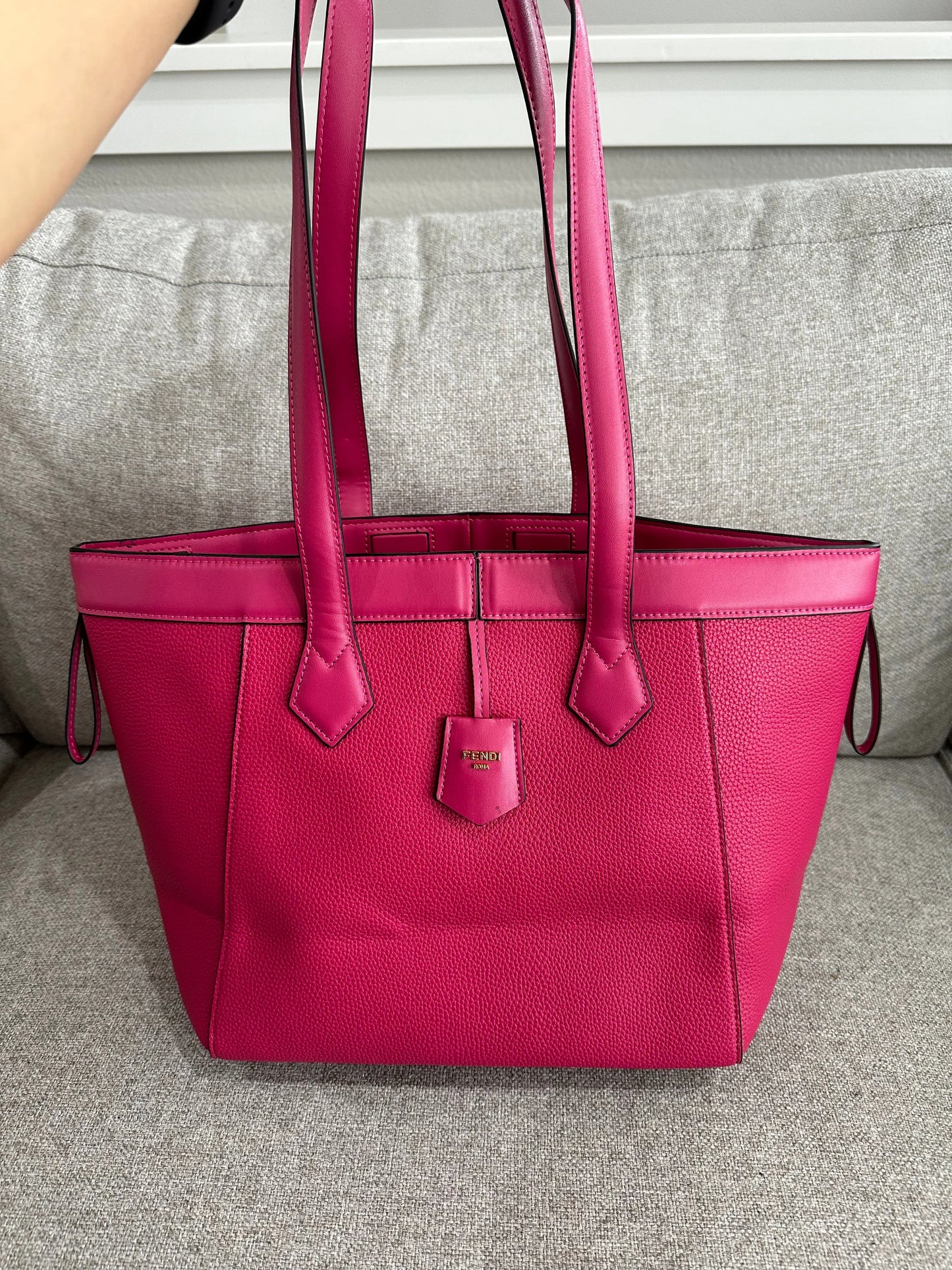 Fendi hot pink tote