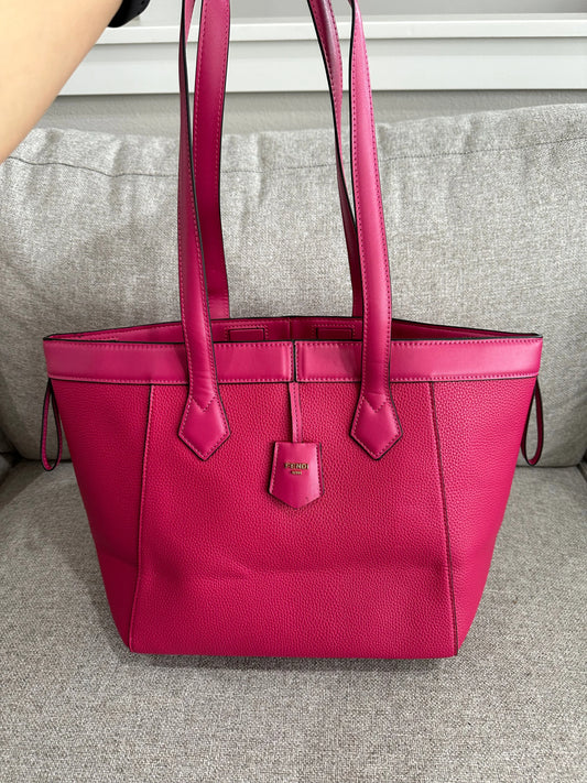 Fendi hot pink tote