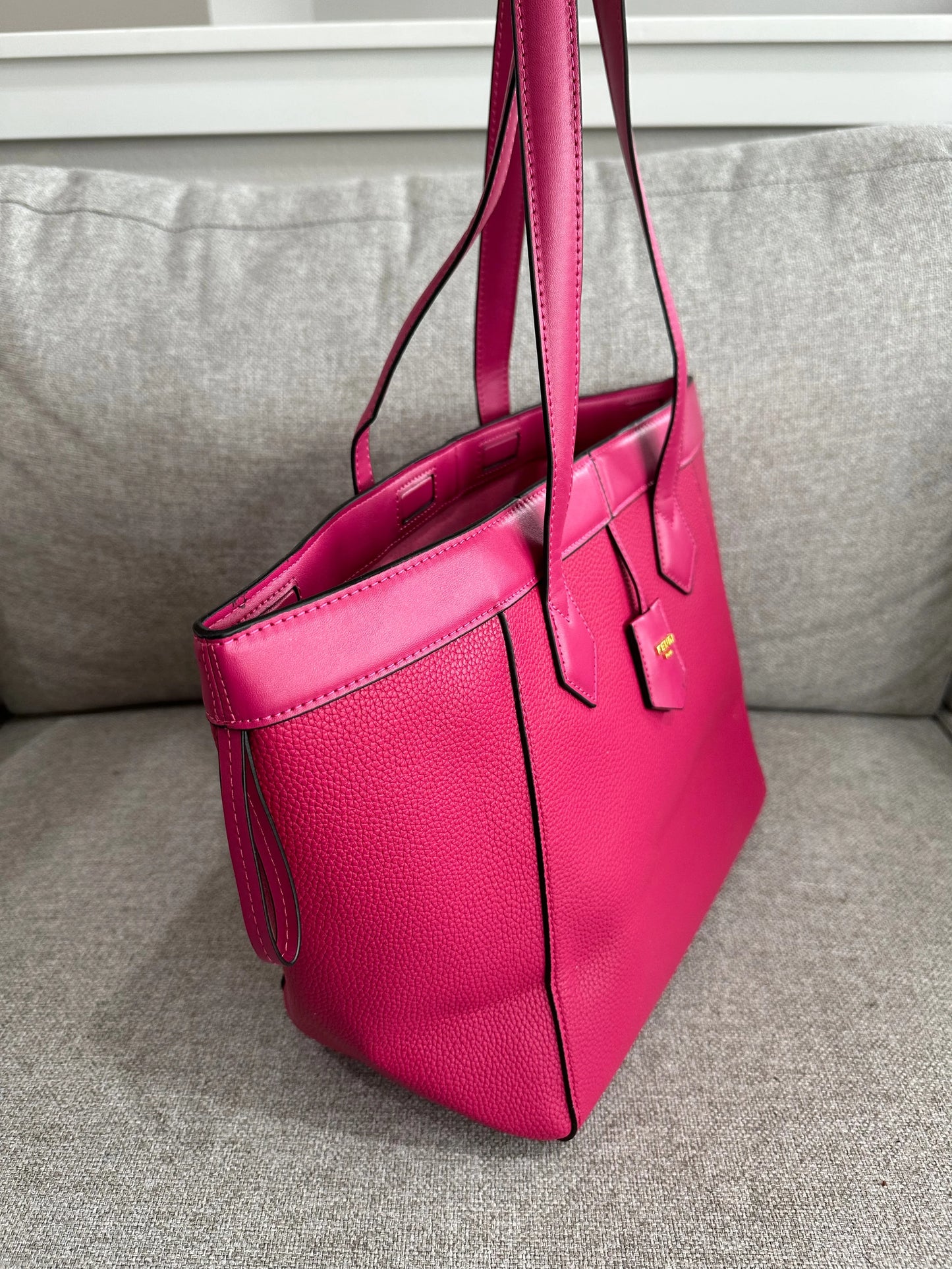 Fendi hot pink tote