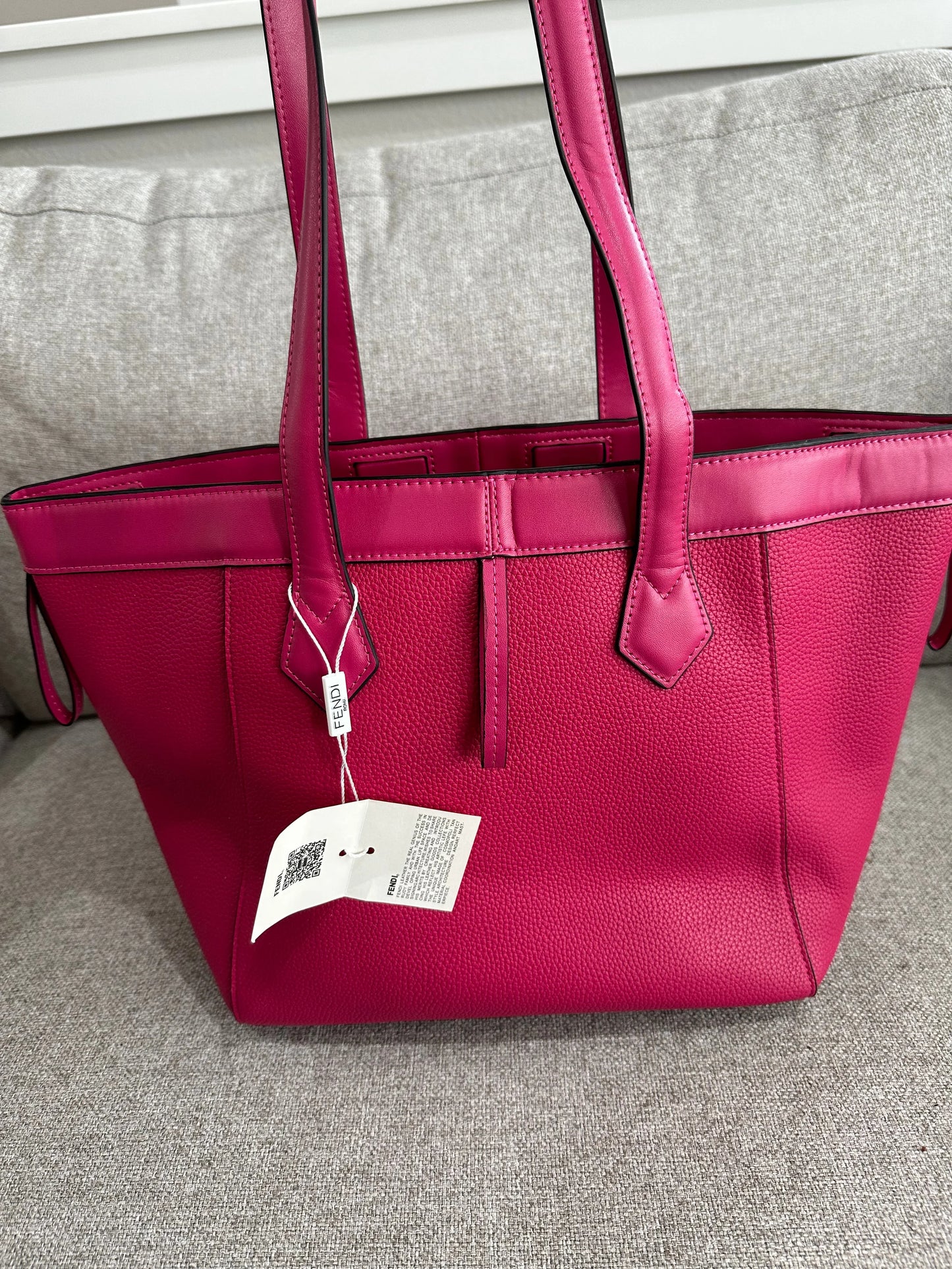 Fendi hot pink tote